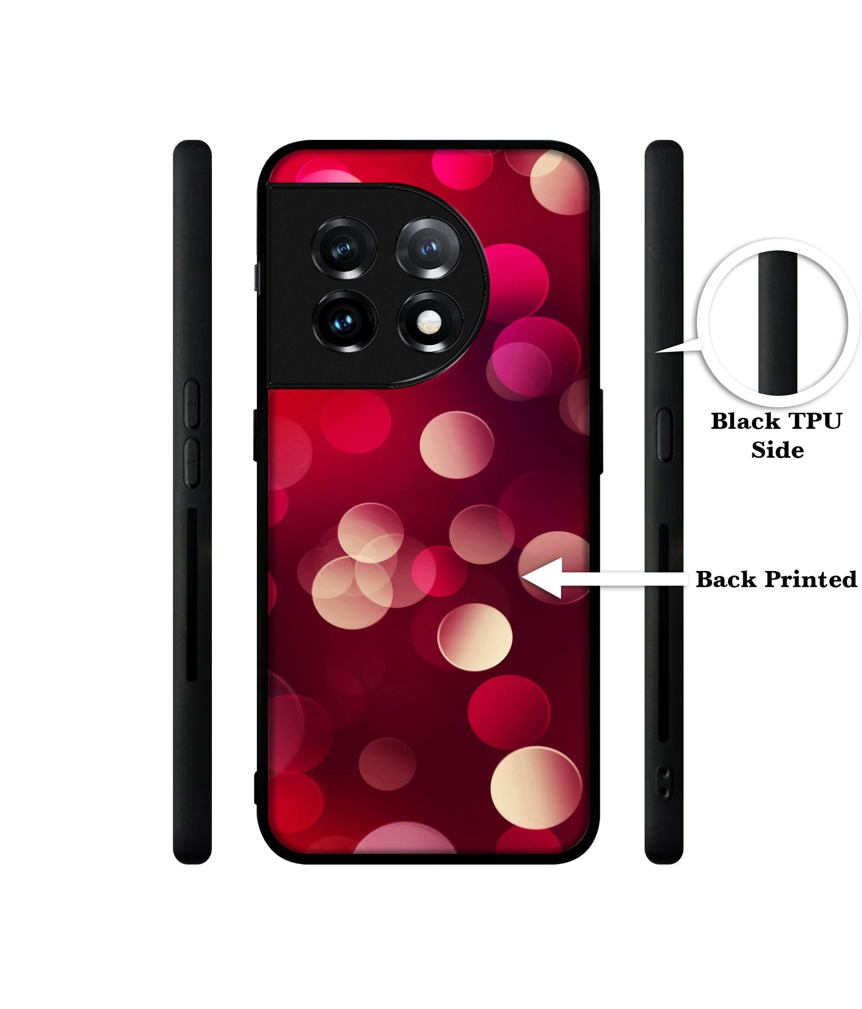 3D Circles Designer 2D Printed Back Case Cover for OnePlus 11R 5G