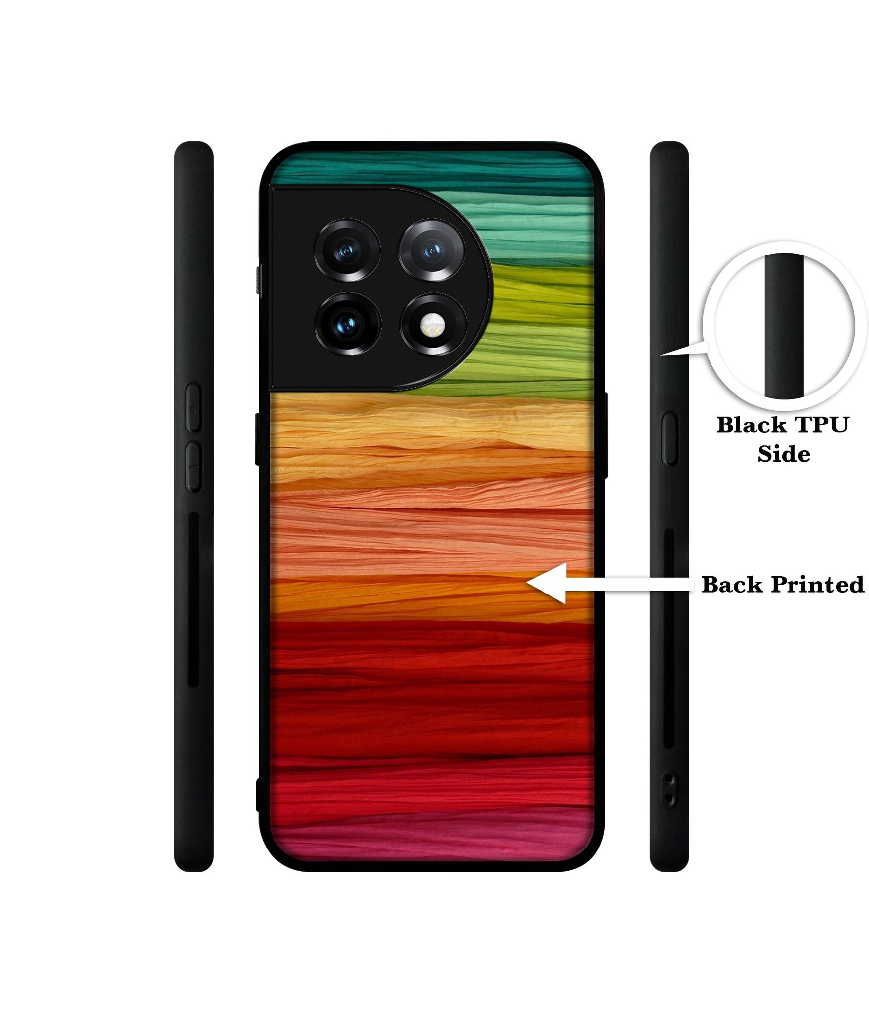 Colorful Thread Designer 2D Printed Back Case Cover for OnePlus 11R 5G