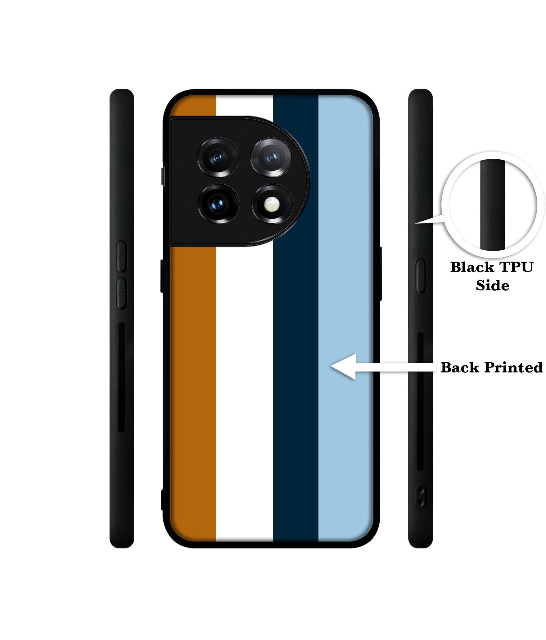 Color Stripes Designer 2D Printed Back Case Cover for OnePlus 11R 5G