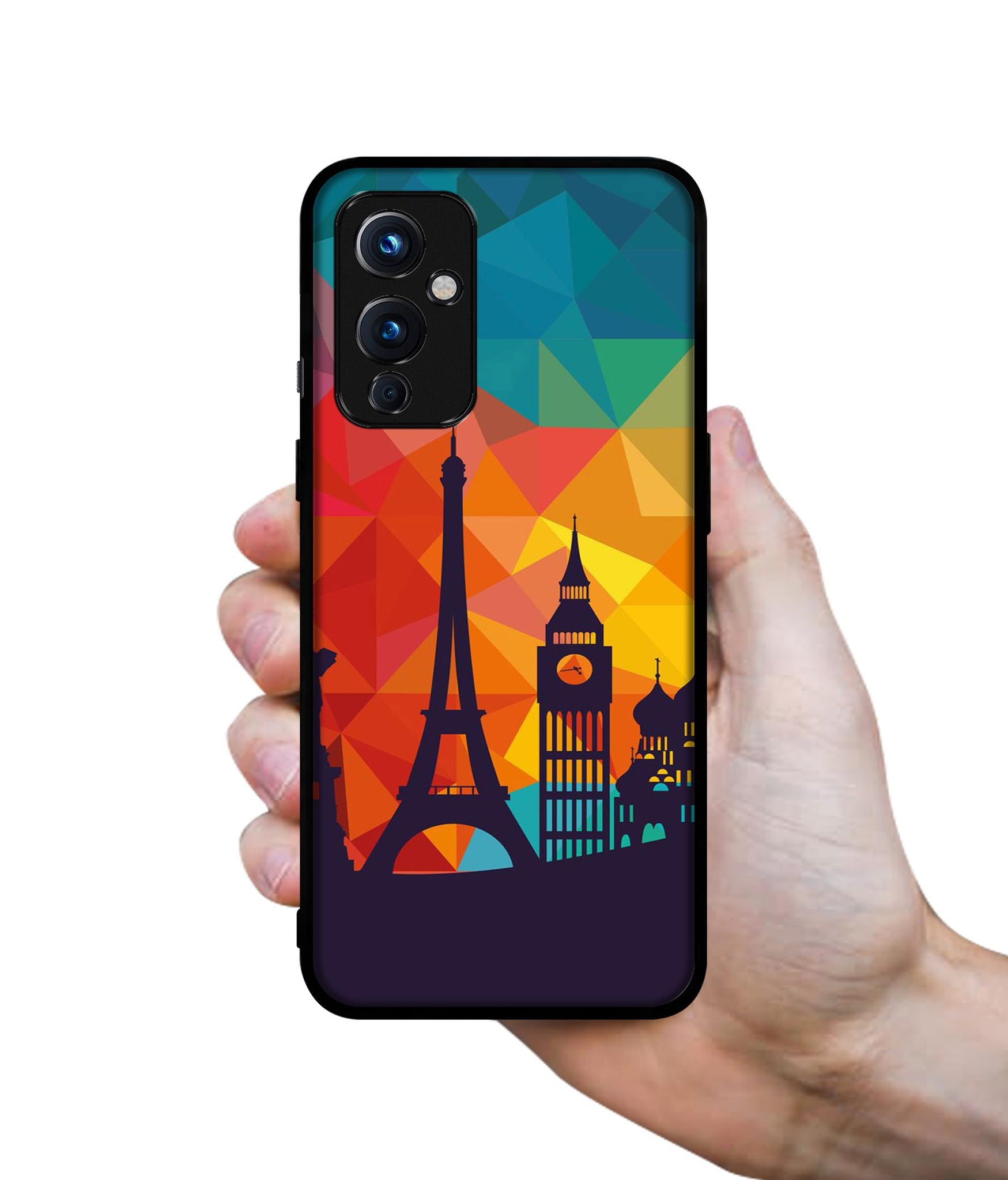 Colored Paris Designer 2D Printed Back Case Cover for OnePlus 9 5G