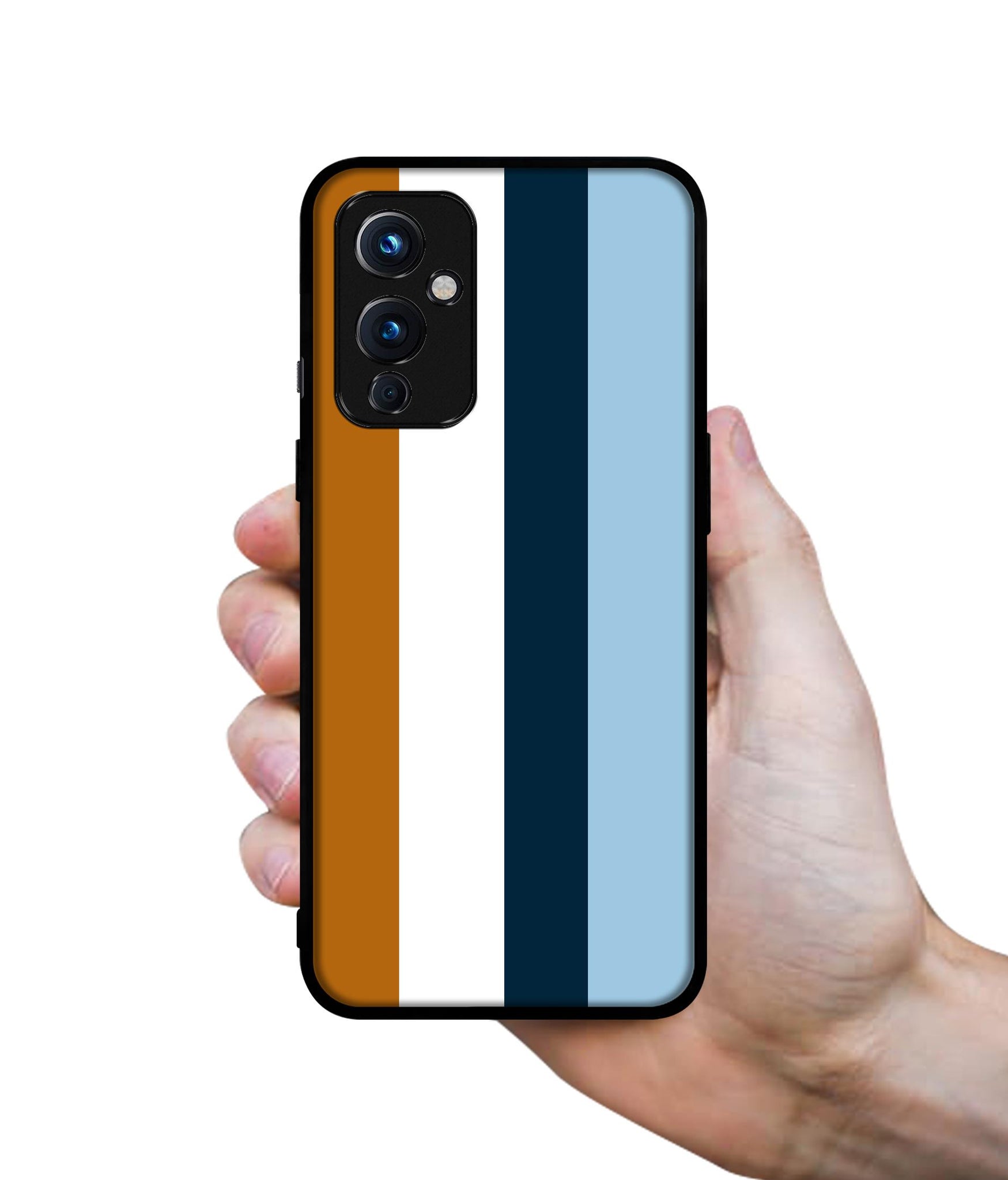 Color Stripes Designer 2D Printed Back Case Cover for OnePlus 9 5G