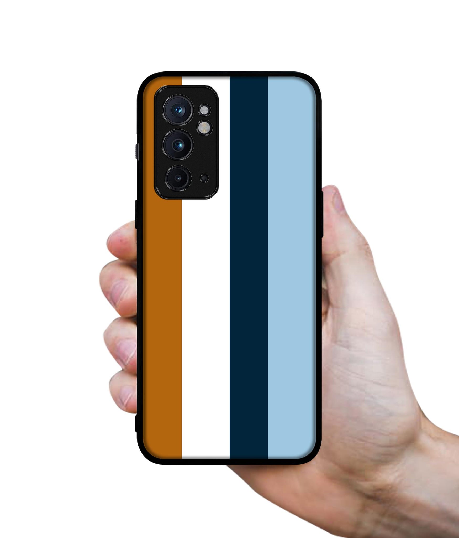Color Stripes Designer 2D Printed Back Case Cover for OnePlus 9RT 5G