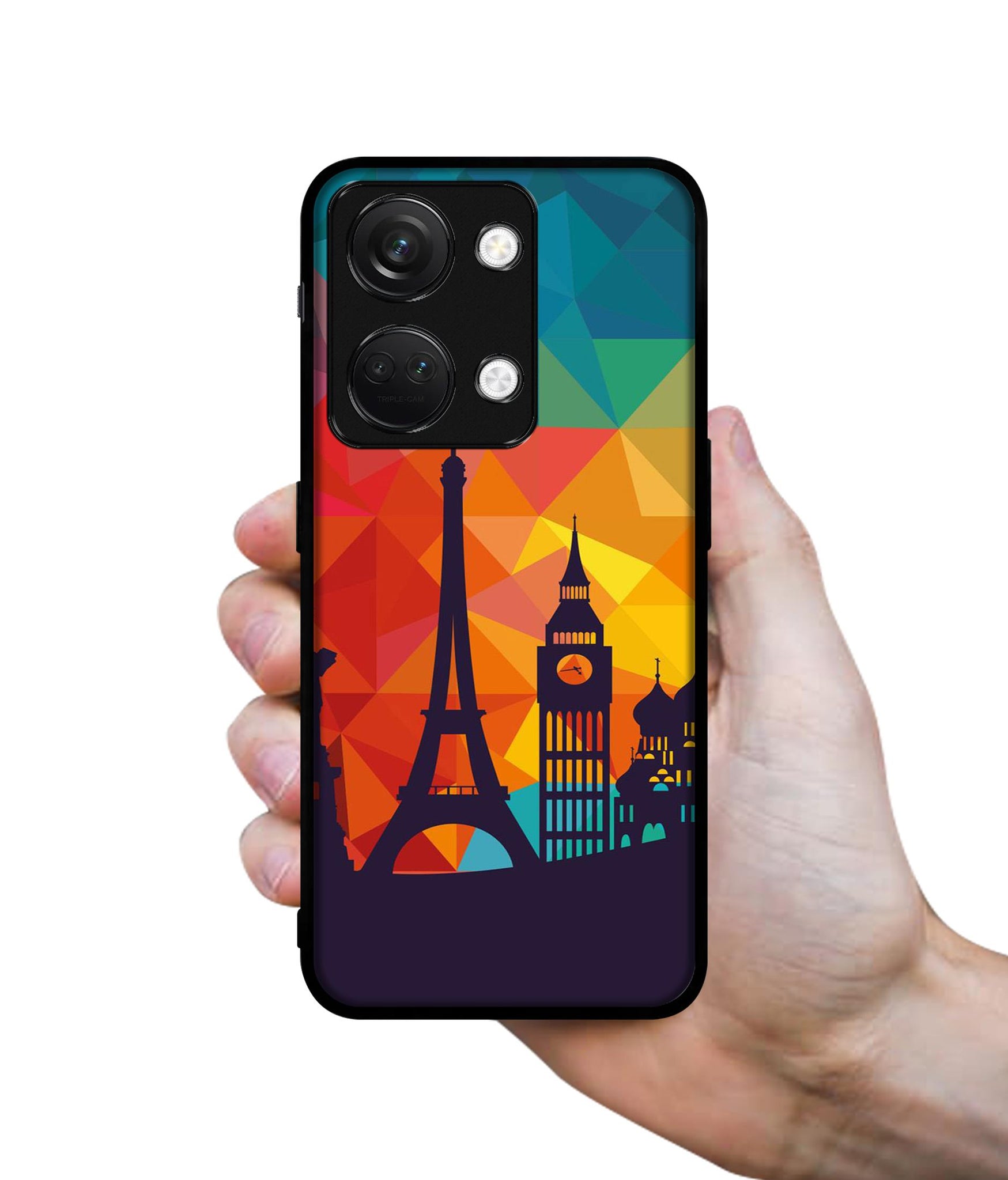 Colored Paris Designer 2D Printed Back Case Cover for OnePlus Nord 3 5G
