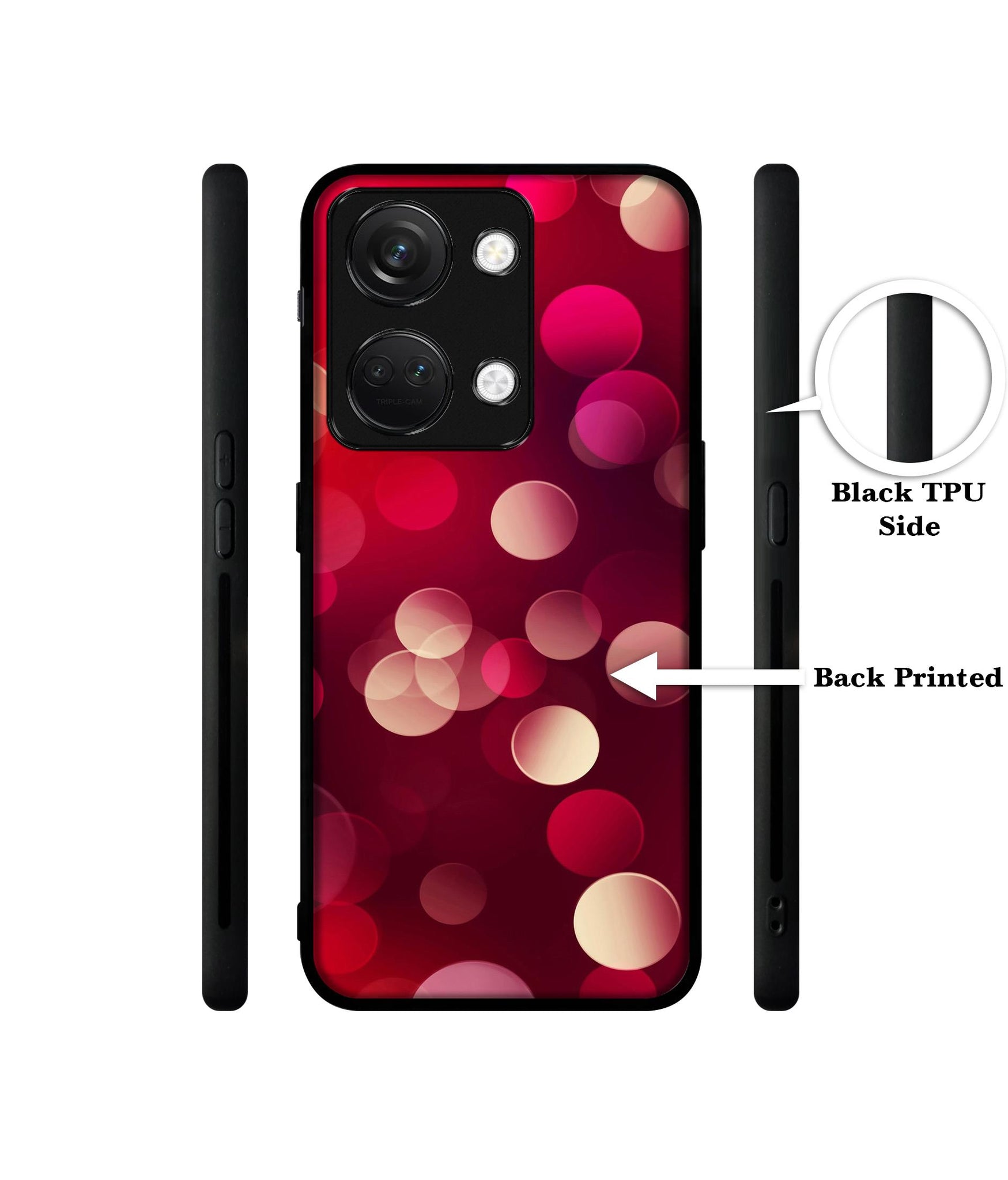 3D Circles Designer 2D Printed Back Case Cover for OnePlus Nord 3 5G