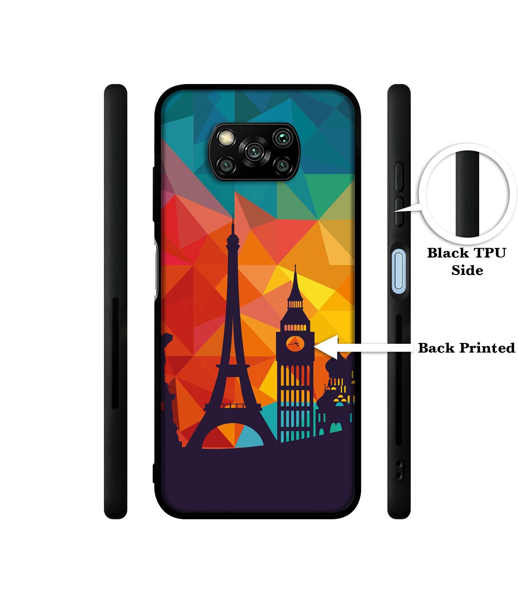 Colored Paris Designer 2D Printed Back Case Cover for Poco X3 4G / Poco X3 Pro 4G