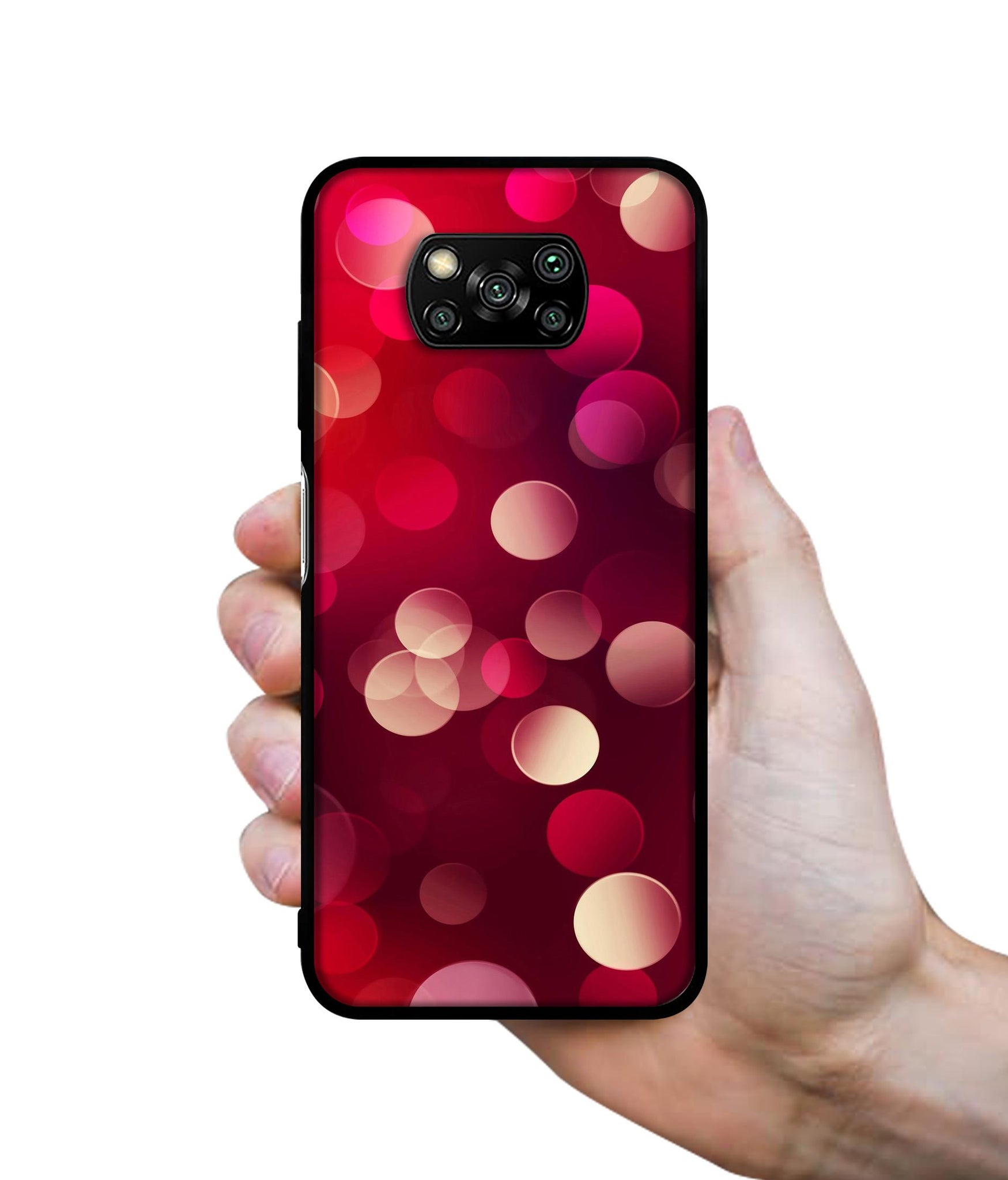 3D Circles Designer 2D Printed Back Case Cover for Poco X3 4G / Poco X3 Pro 4G