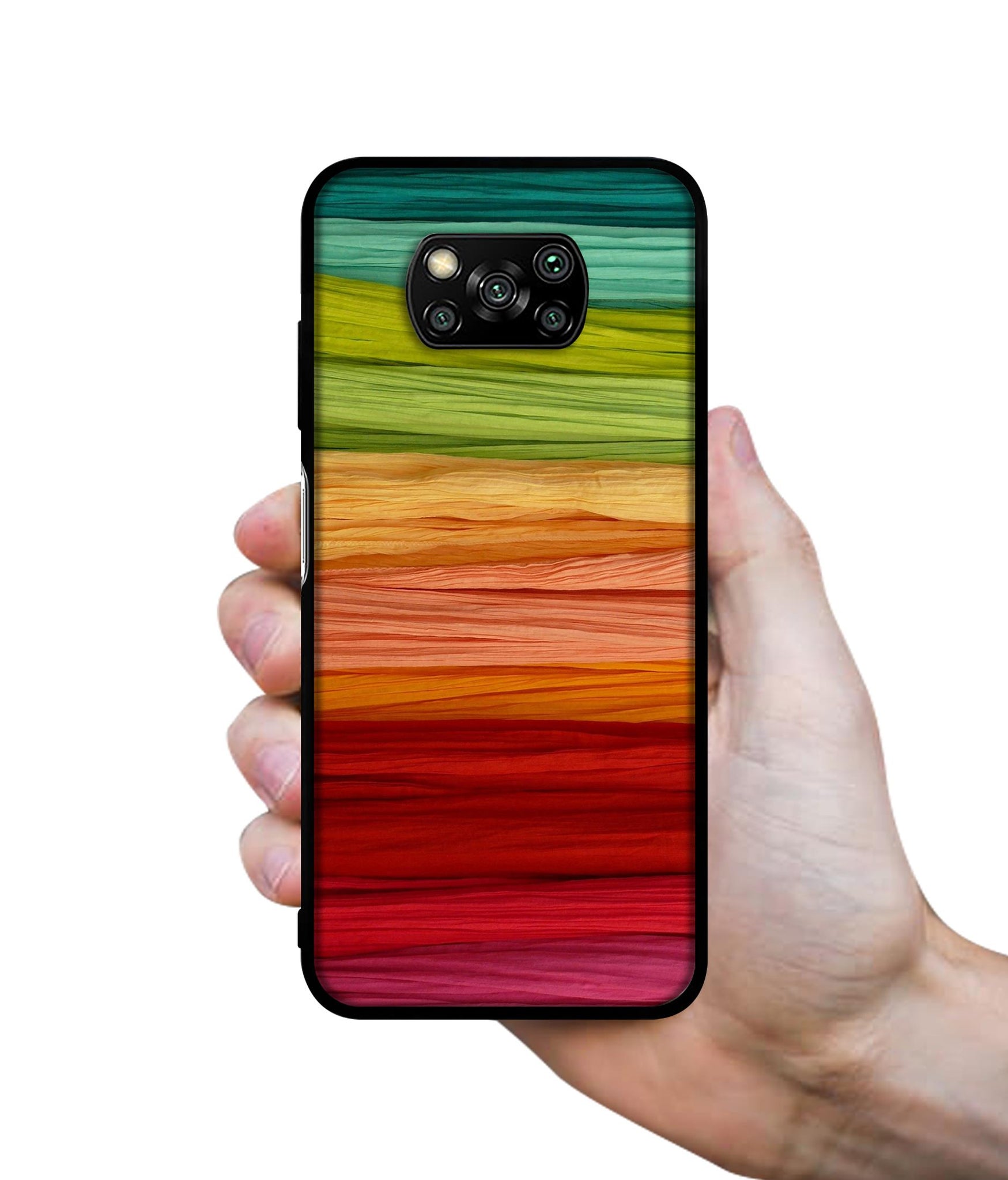 Colorful Thread Designer 2D Printed Back Case Cover for Poco X3 4G / Poco X3 Pro 4G