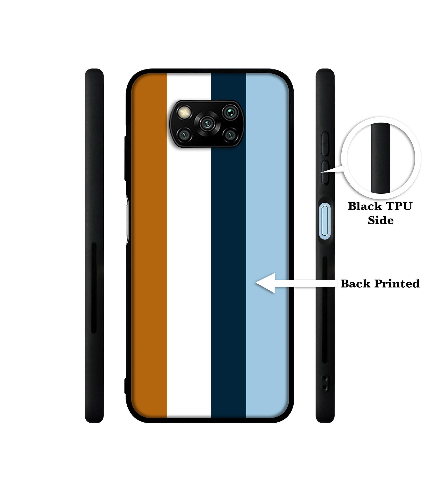 Color Stripes Designer 2D Printed Back Case Cover for Poco X3 4G / Poco X3 Pro 4G