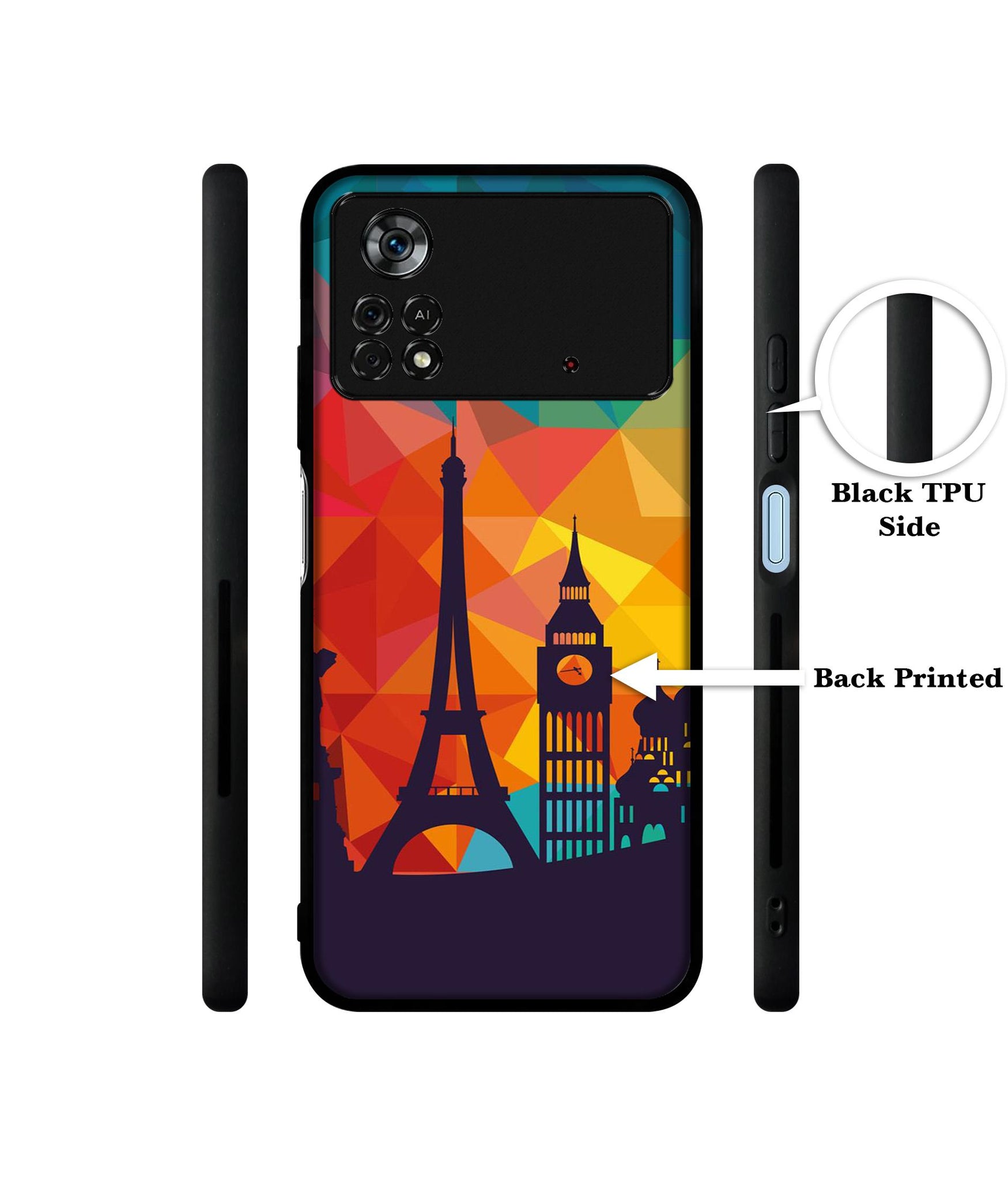 Colored Paris Designer 2D Printed Back Case Cover for Poco X4 Pro 5G