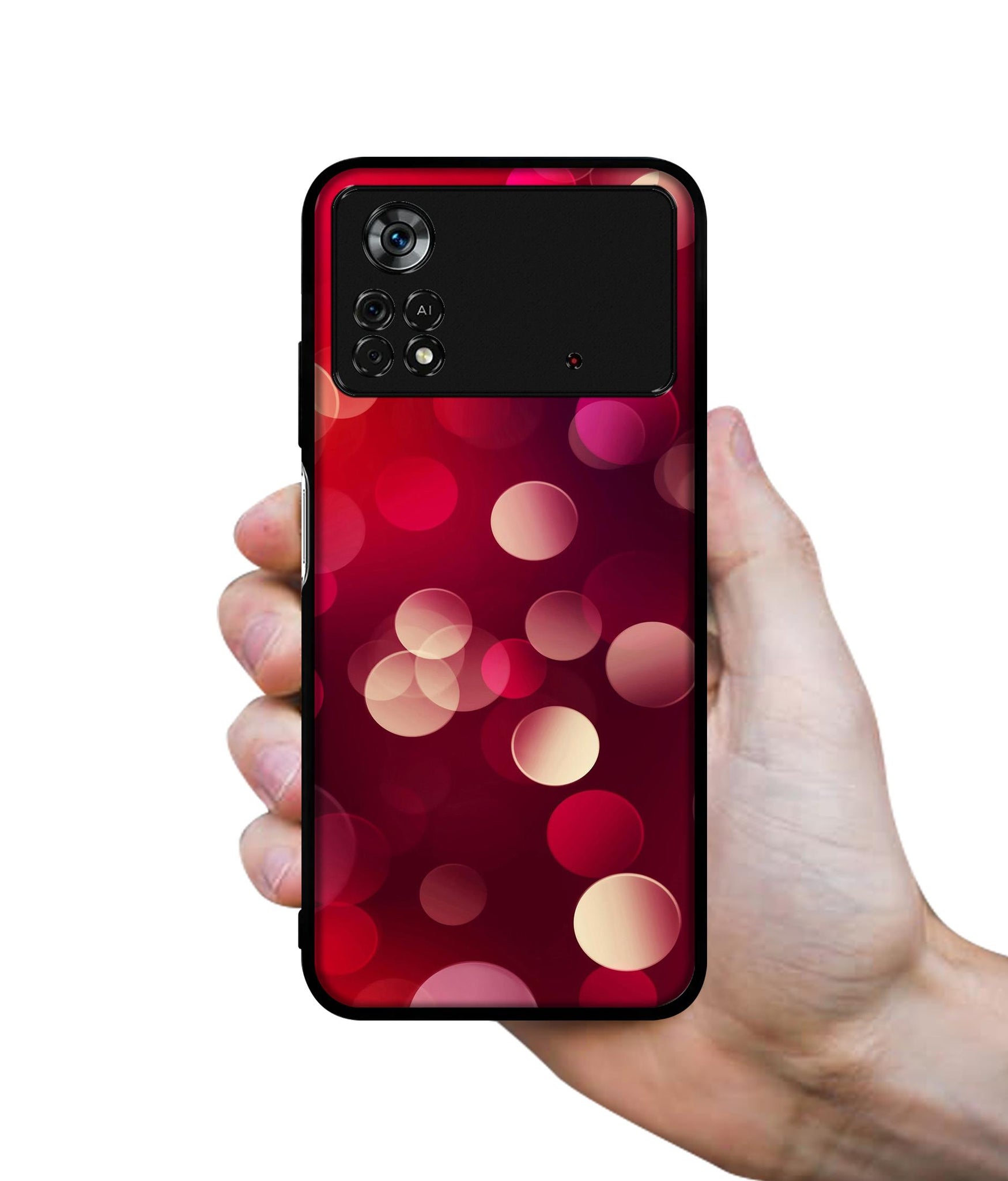 3D Circles Designer 2D Printed Back Case Cover for Poco X4 Pro 5G