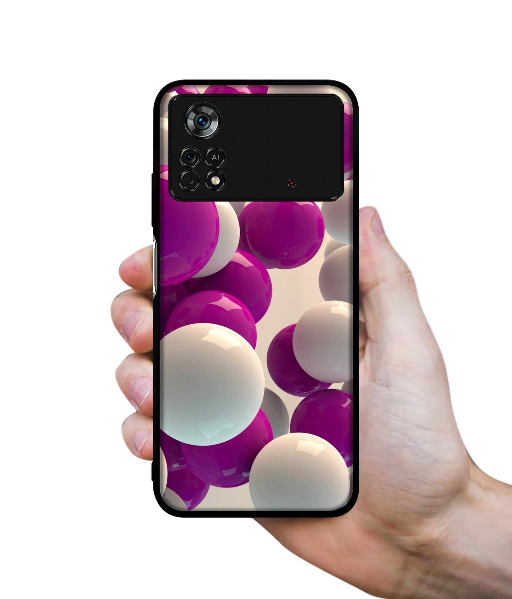 3D Balloons Designer 2D Printed Back Case Cover for Poco X4 Pro 5G