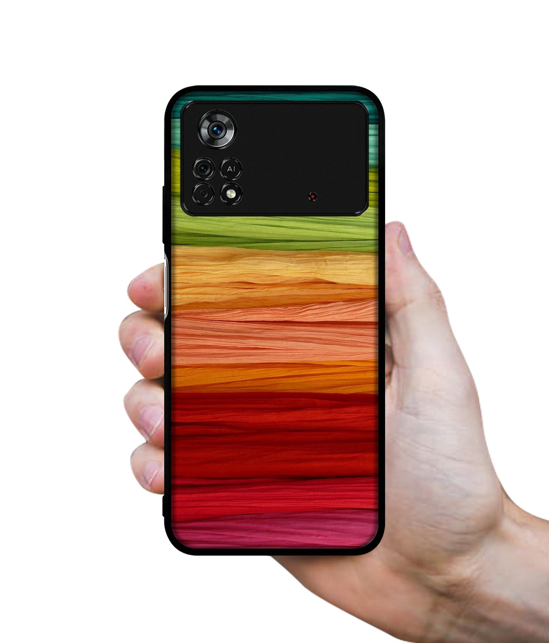 Colorful Thread Designer 2D Printed Back Case Cover for Poco X4 Pro 5G
