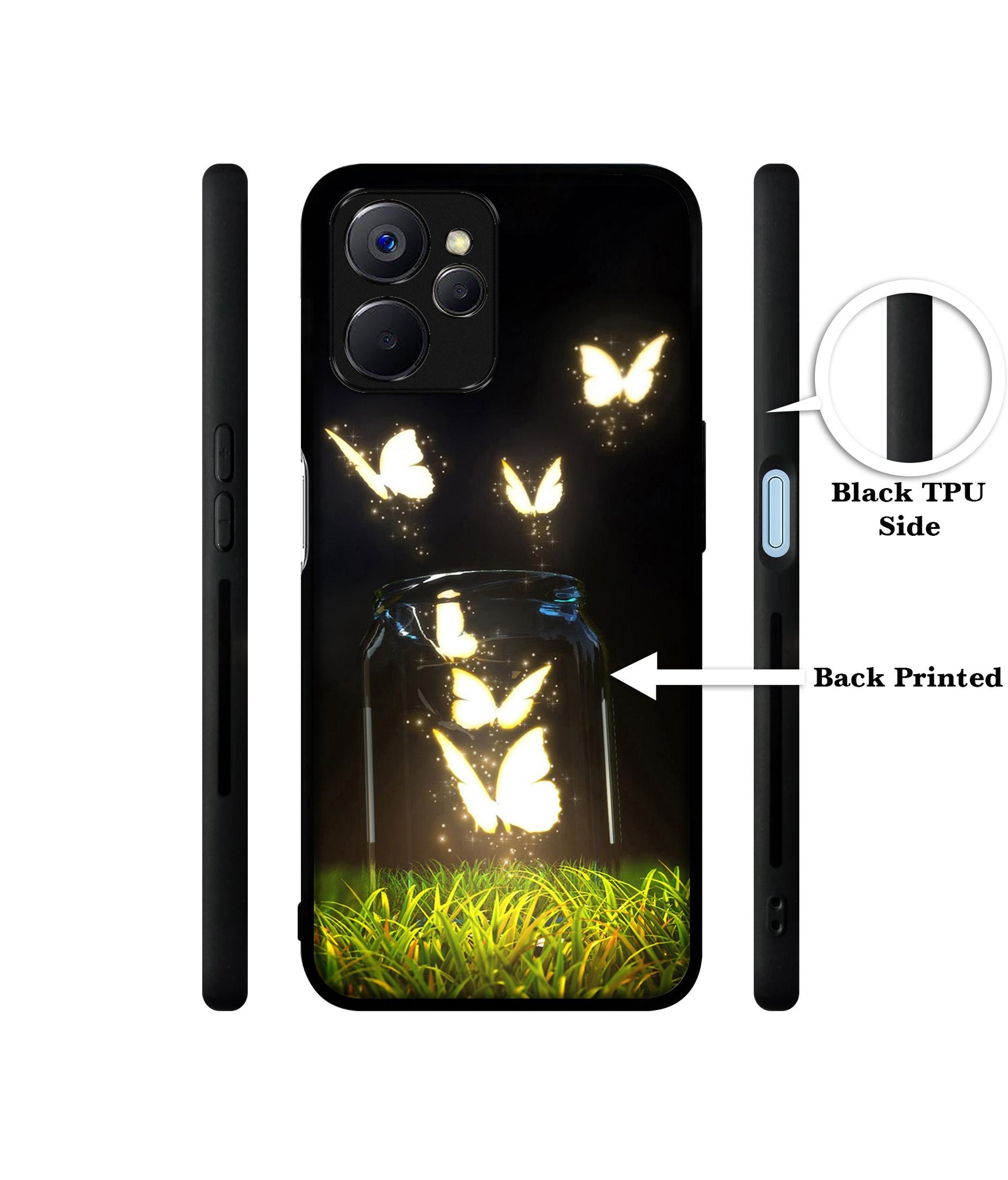 Butterfly Designer 2D Printed Back Case Cover for Realme 10 5G