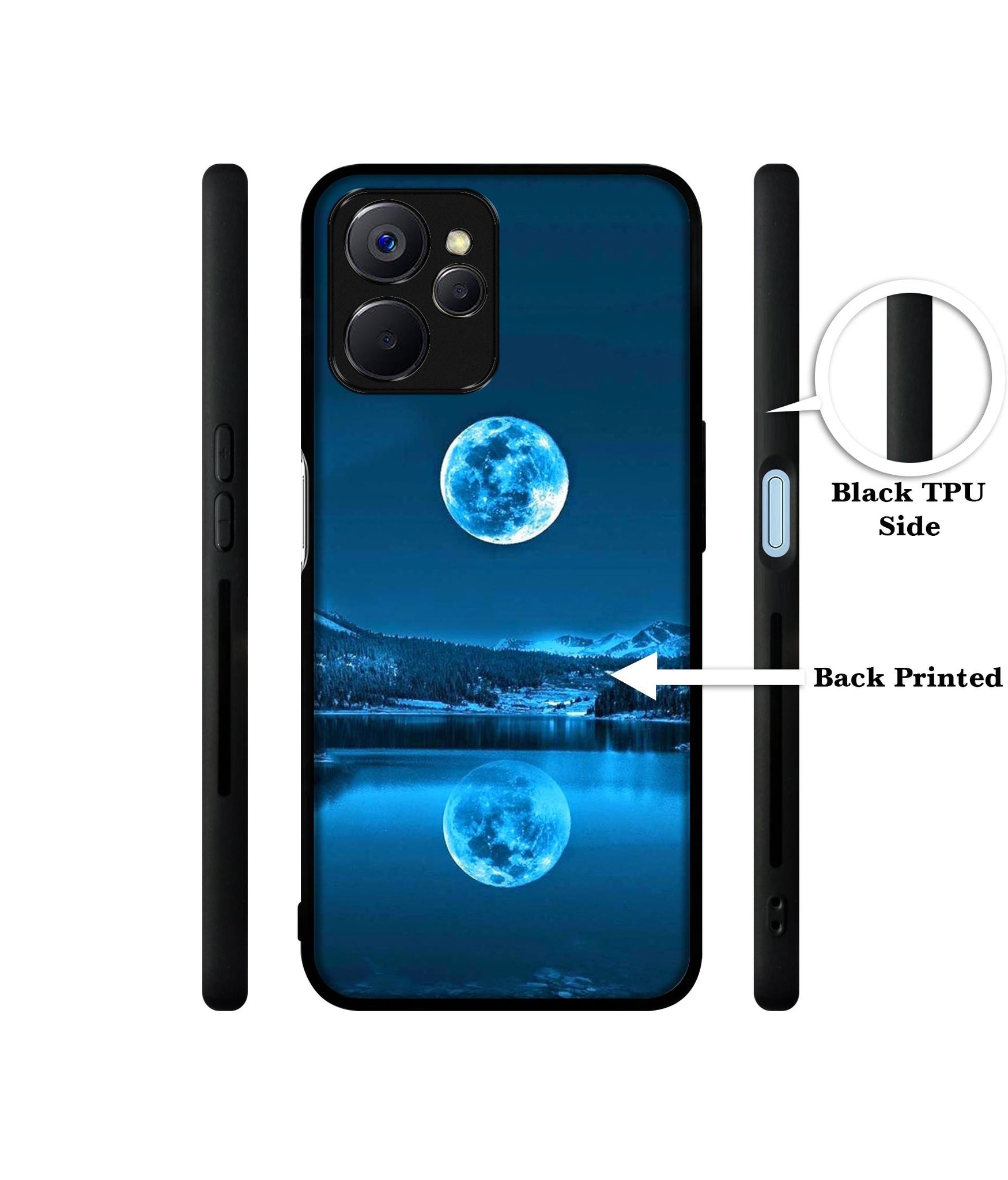 Awesome Moon Designer 2D Printed Back Case Cover for Realme 10 5G
