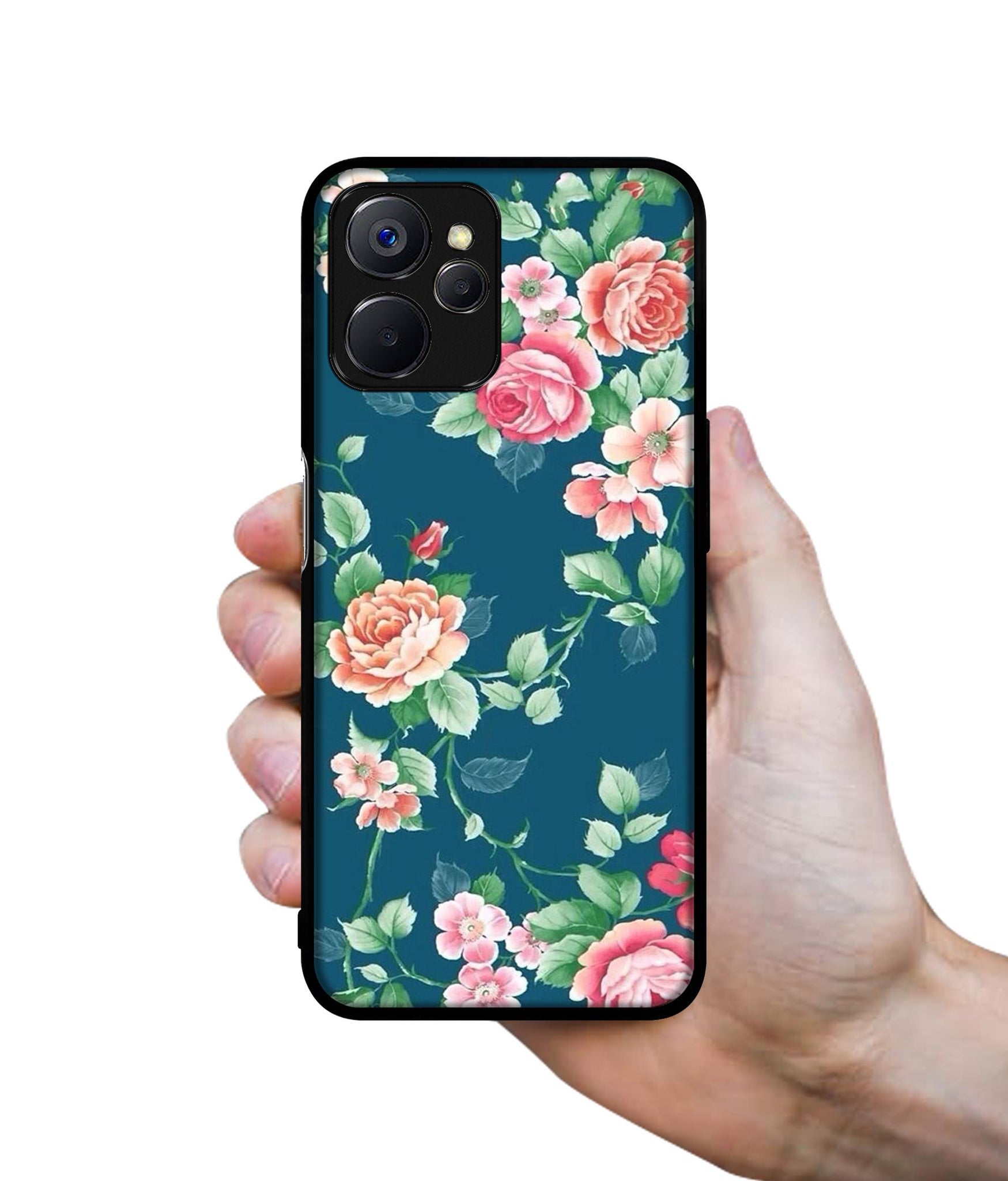 Vintage Floral Designer 2D Printed Back Case Cover for Realme 10 5G