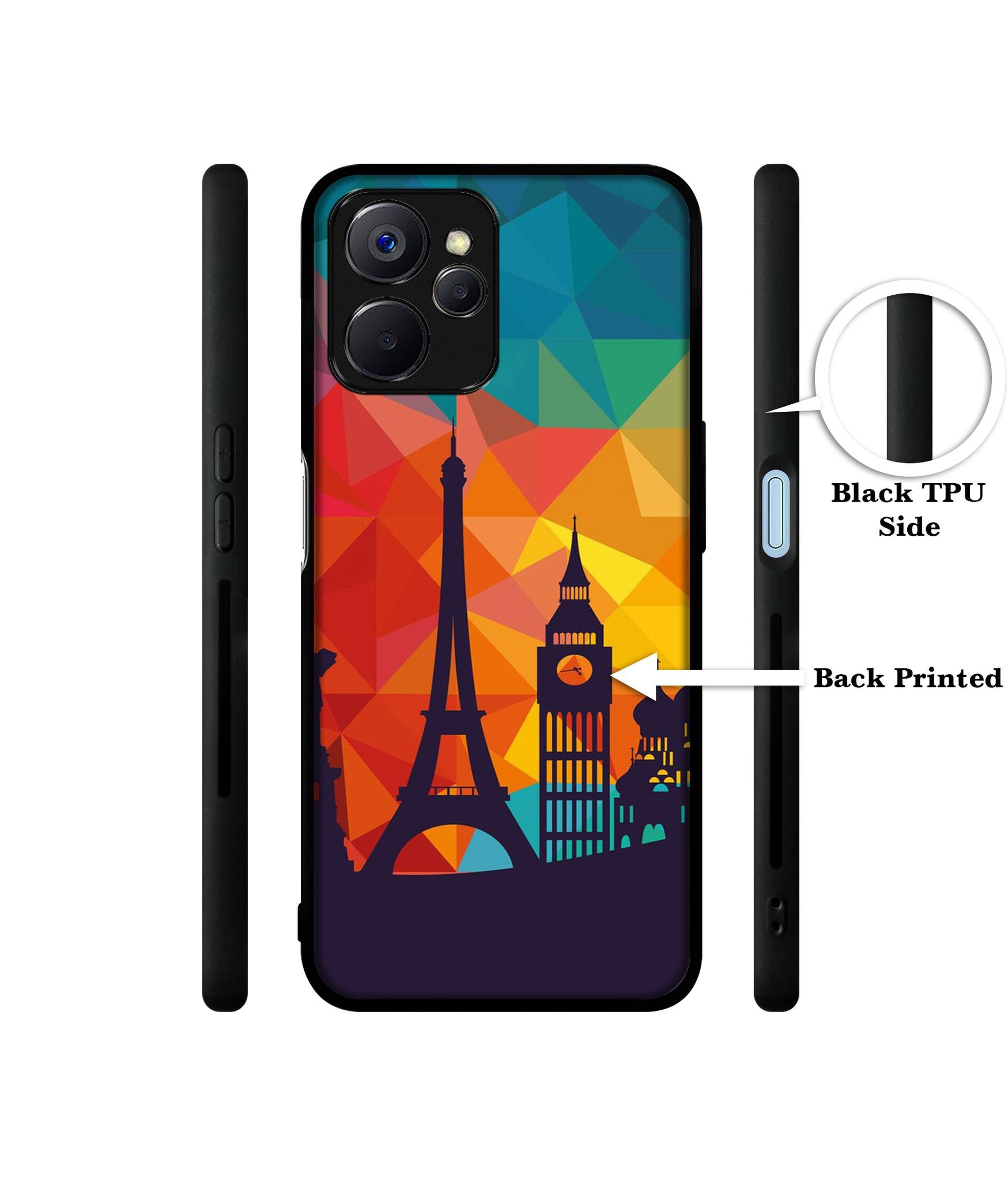 Colored Paris Designer 2D Printed Back Case Cover for Realme 10 5G