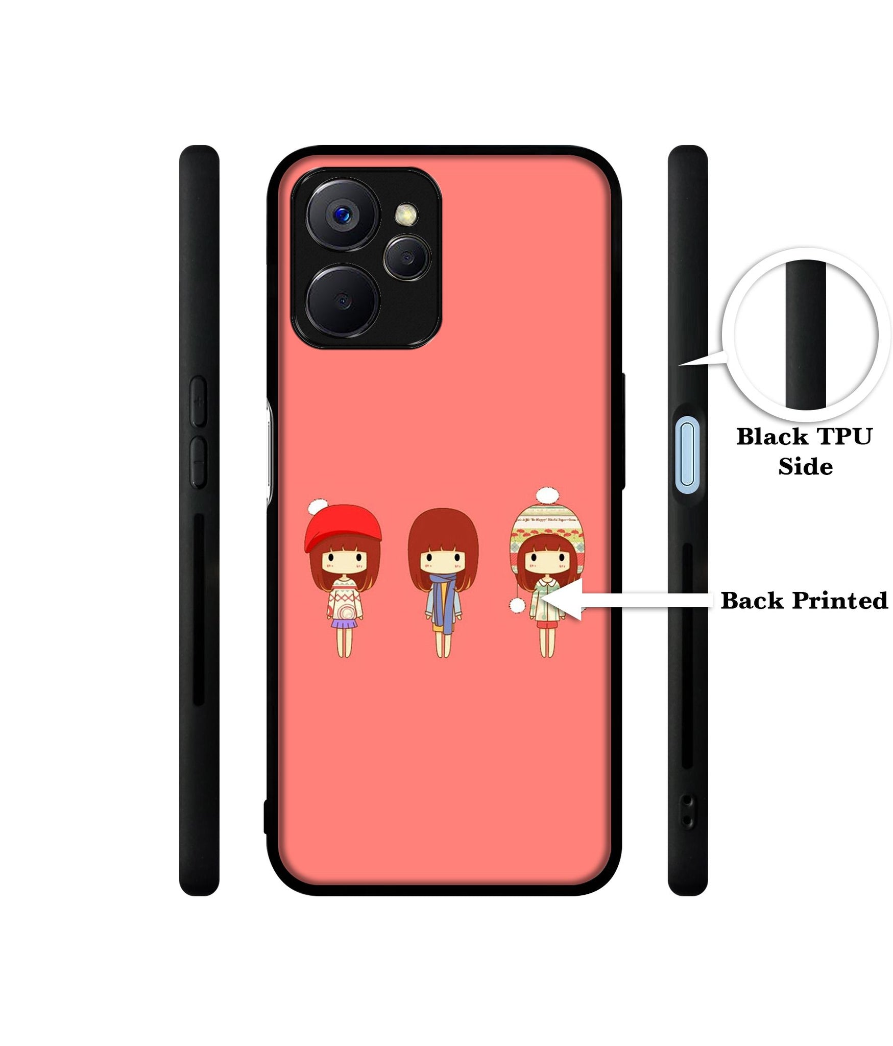 Cute Girls Designer 2D Printed Back Case Cover for Realme 10 5G