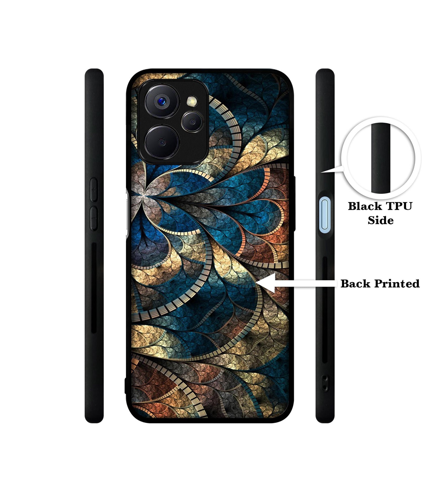 Fractional Pattern Designer 2D Printed Back Case Cover for Realme 10 5G