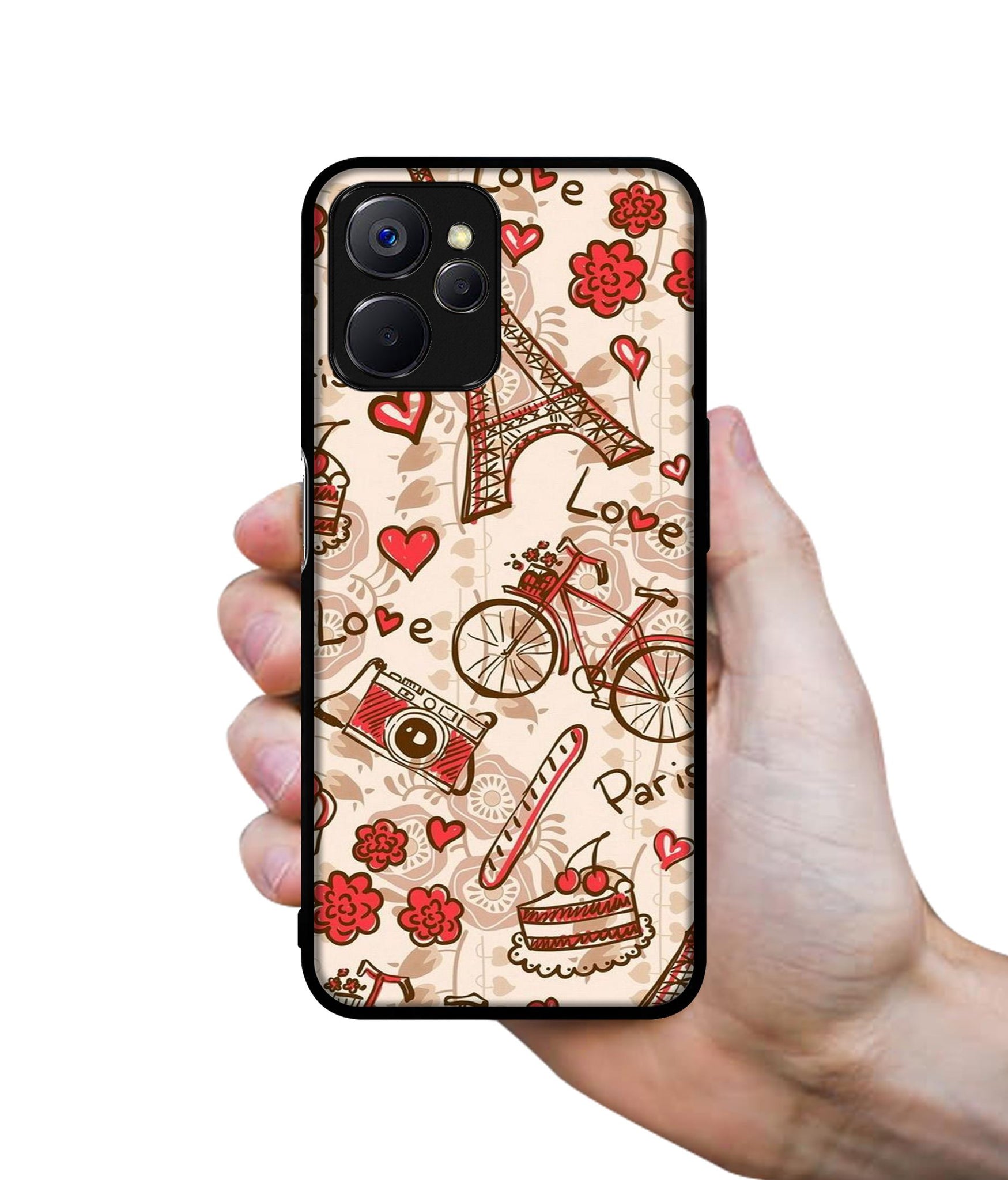 Vintage Paris Designer 2D Printed Back Case Cover for Realme 10 5G