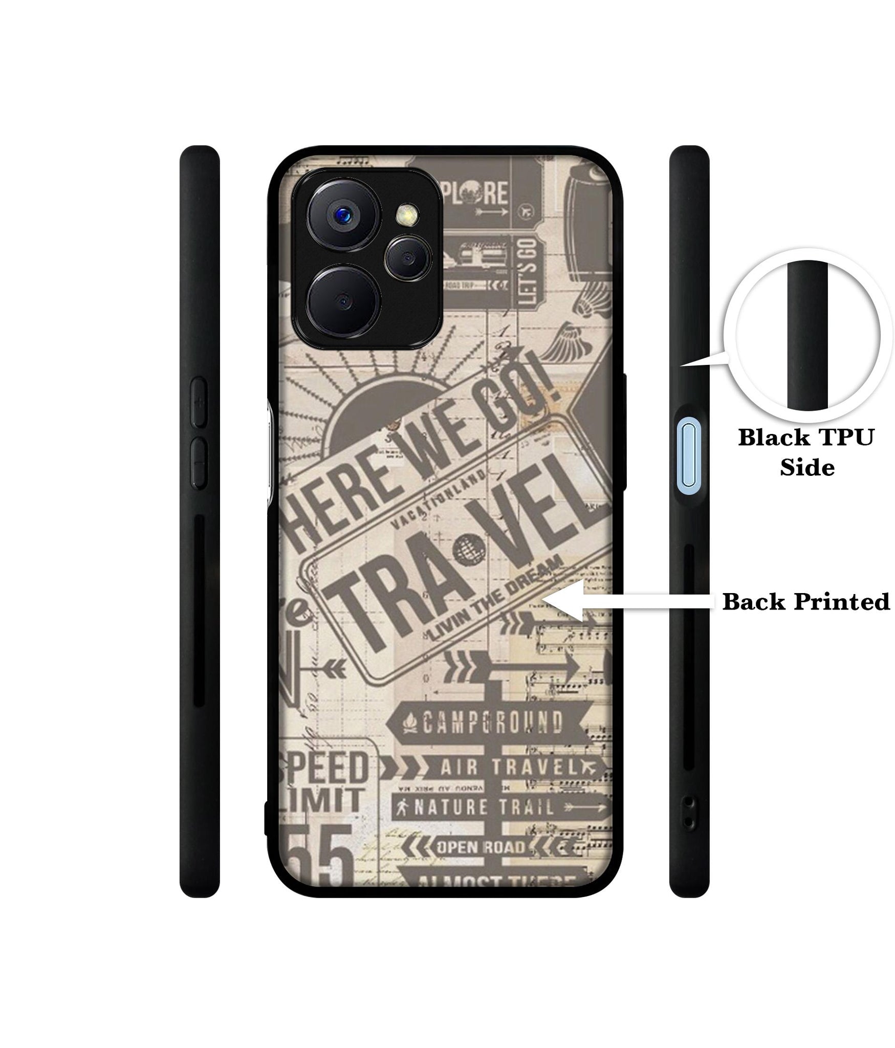 Travel Designer 2D Printed Back Case Cover for Realme 10 5G