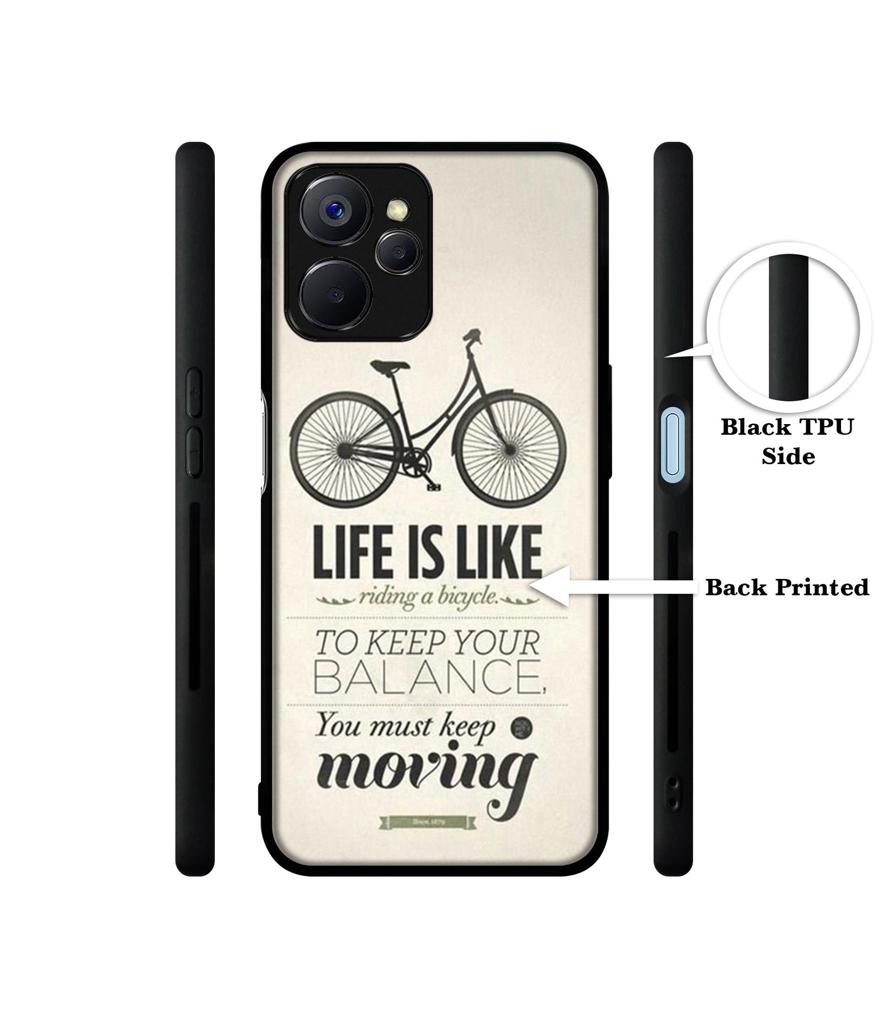 Life is Like Moving Designer 2D Printed Back Case Cover for Realme 10 5G