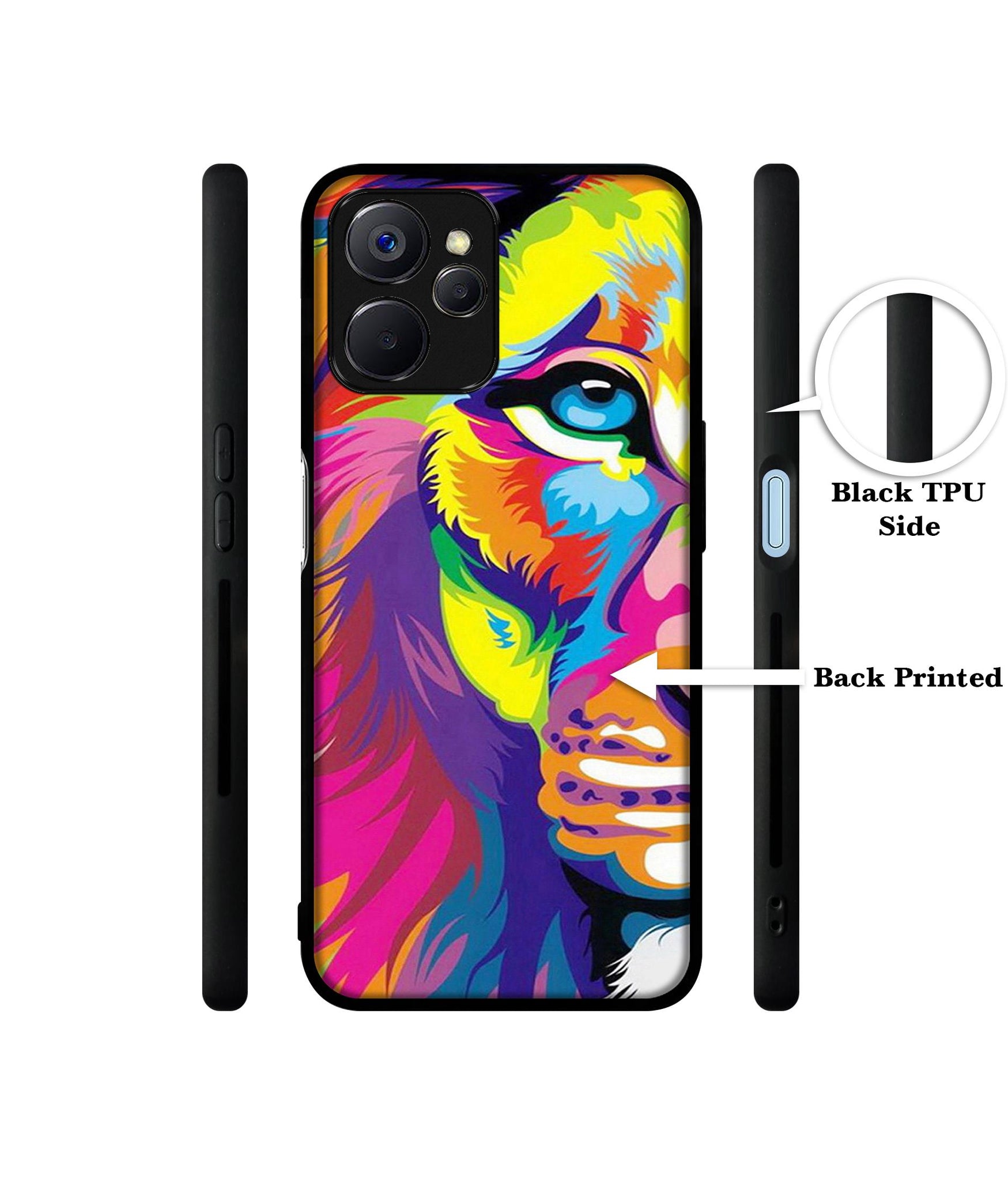 Lion Designer 2D Printed Back Case Cover for Realme 10 5G