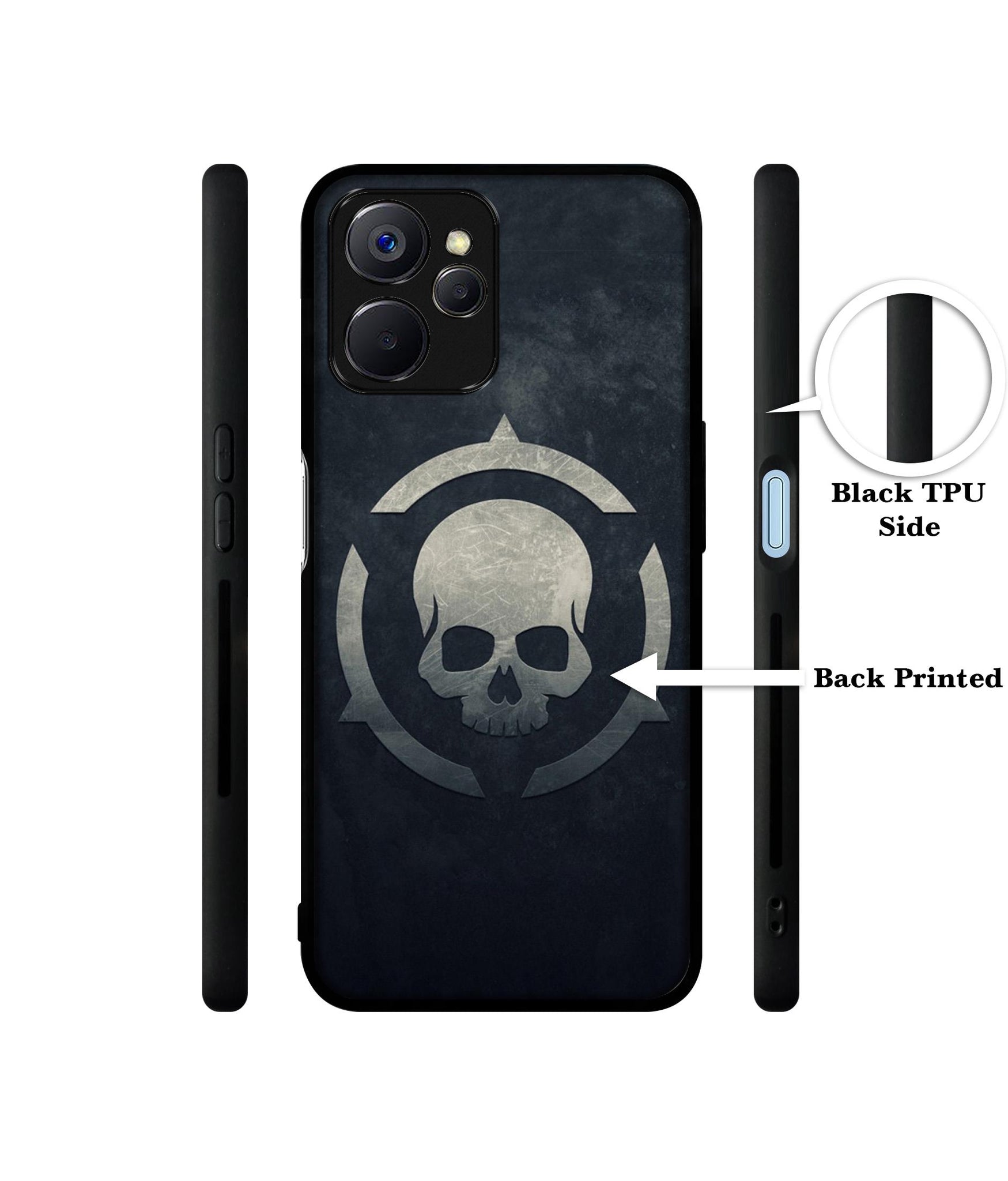 Skull Pattern Print Designer 2D Printed Back Case Cover for Realme 10 5G