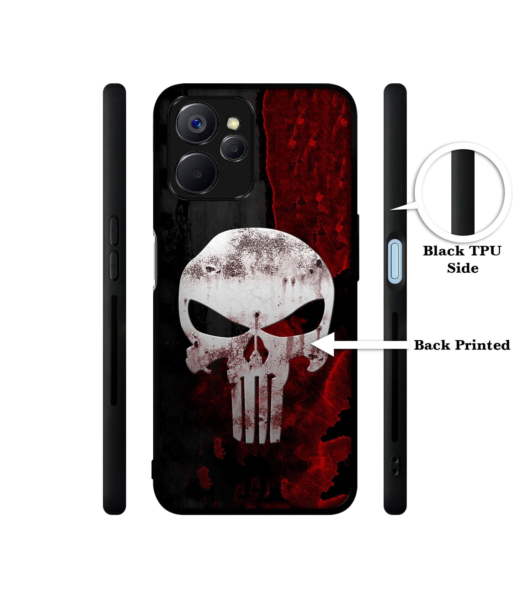 Punisher Skull Designer 2D Printed Back Case Cover for Realme 10 5G