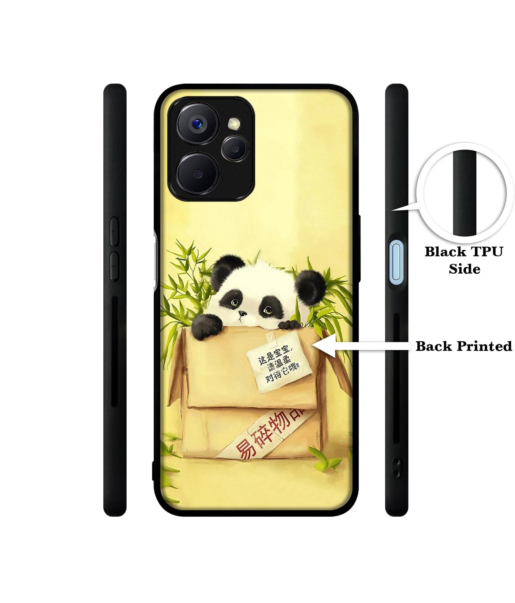 Panda In Box Designer 2D Printed Back Case Cover for Realme 10 5G
