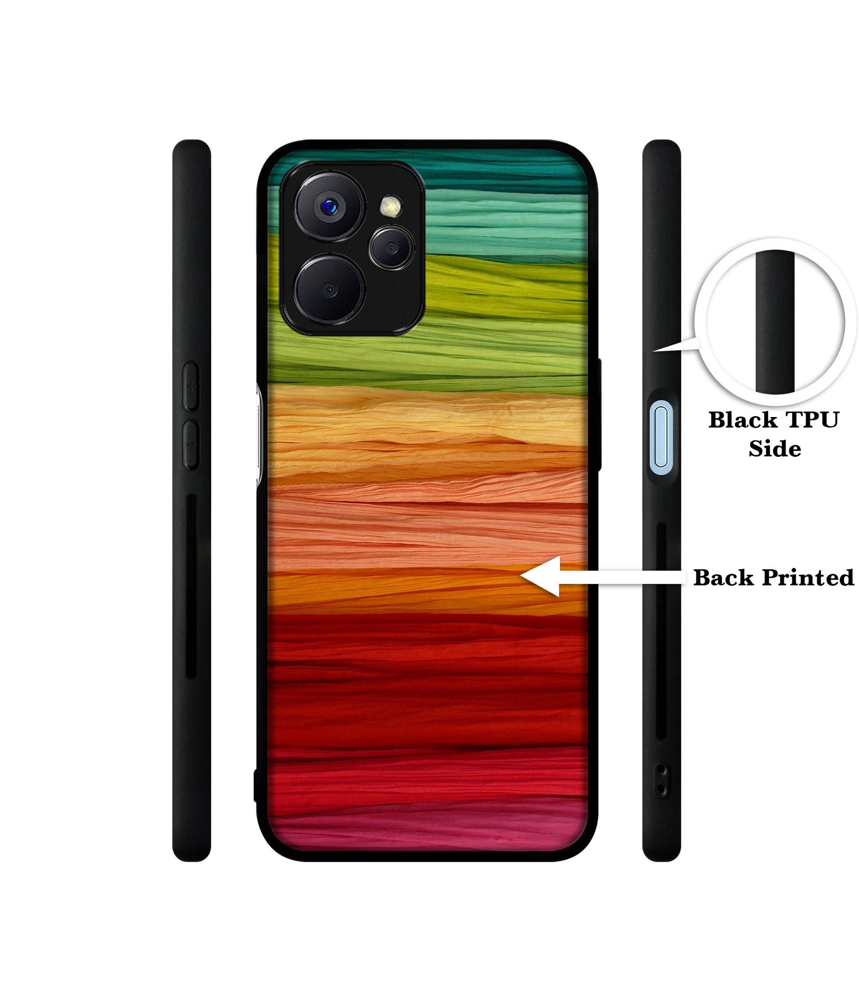 Colorful Thread Designer 2D Printed Back Case Cover for Realme 10 5G