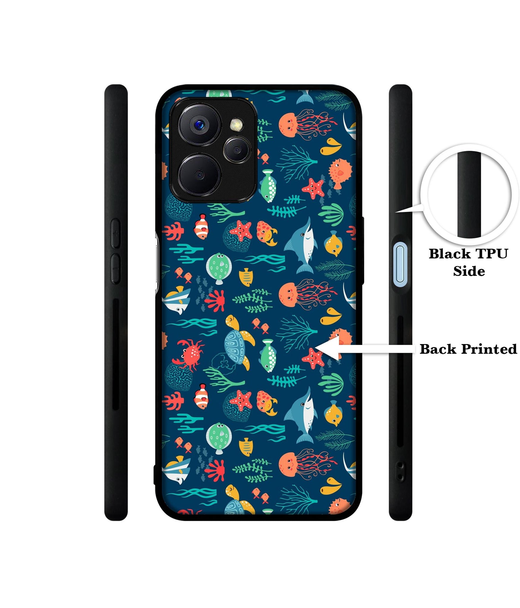 Aquarium Texture Designer 2D Printed Back Case Cover for Realme 10 5G