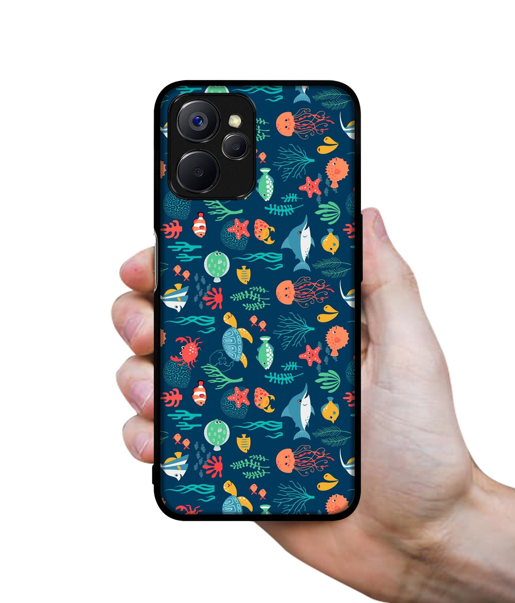 Aquarium Texture Designer 2D Printed Back Case Cover for Realme 10 5G