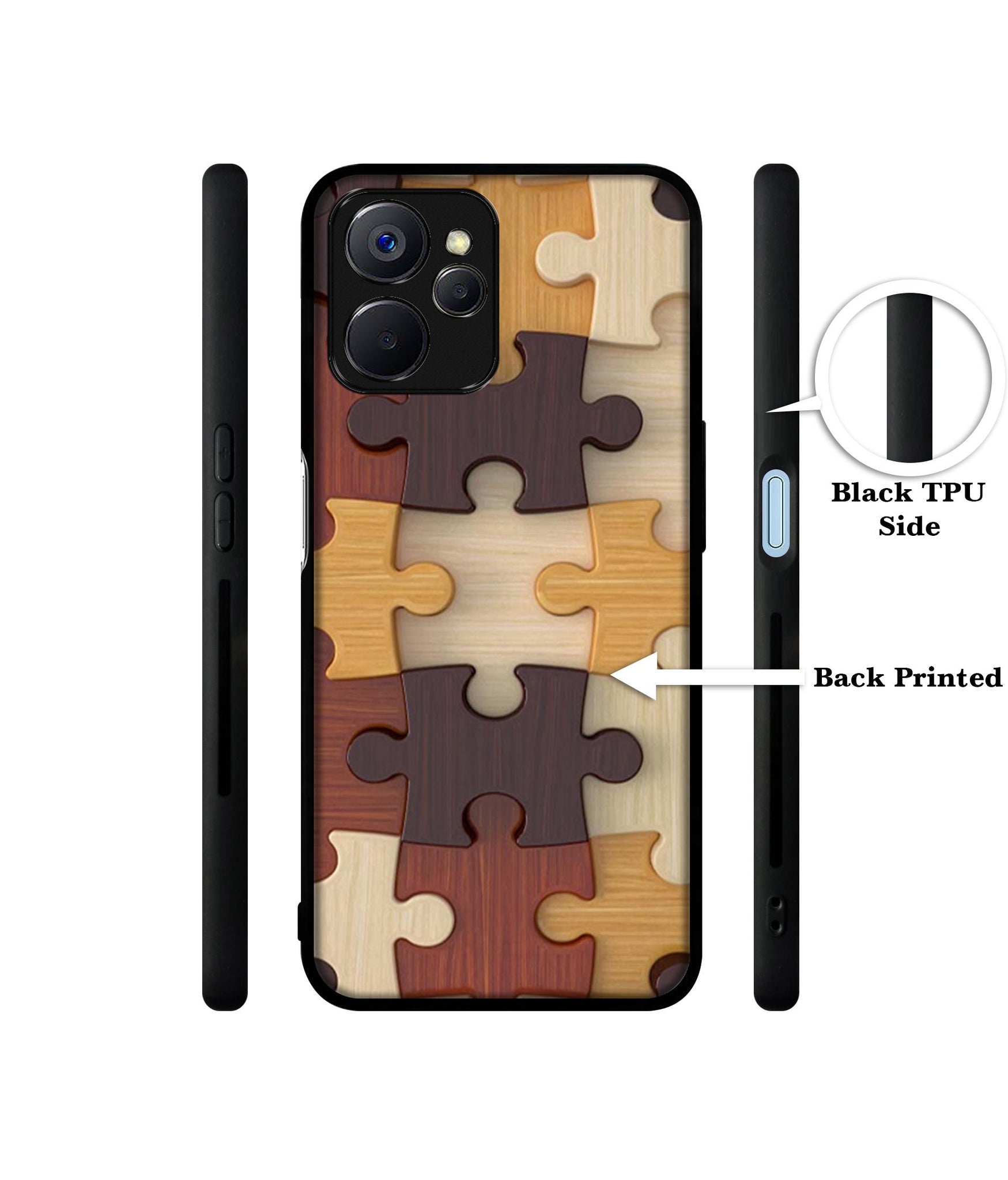 Puzzle Pattern Designer 2D Printed Back Case Cover for Realme 10 5G