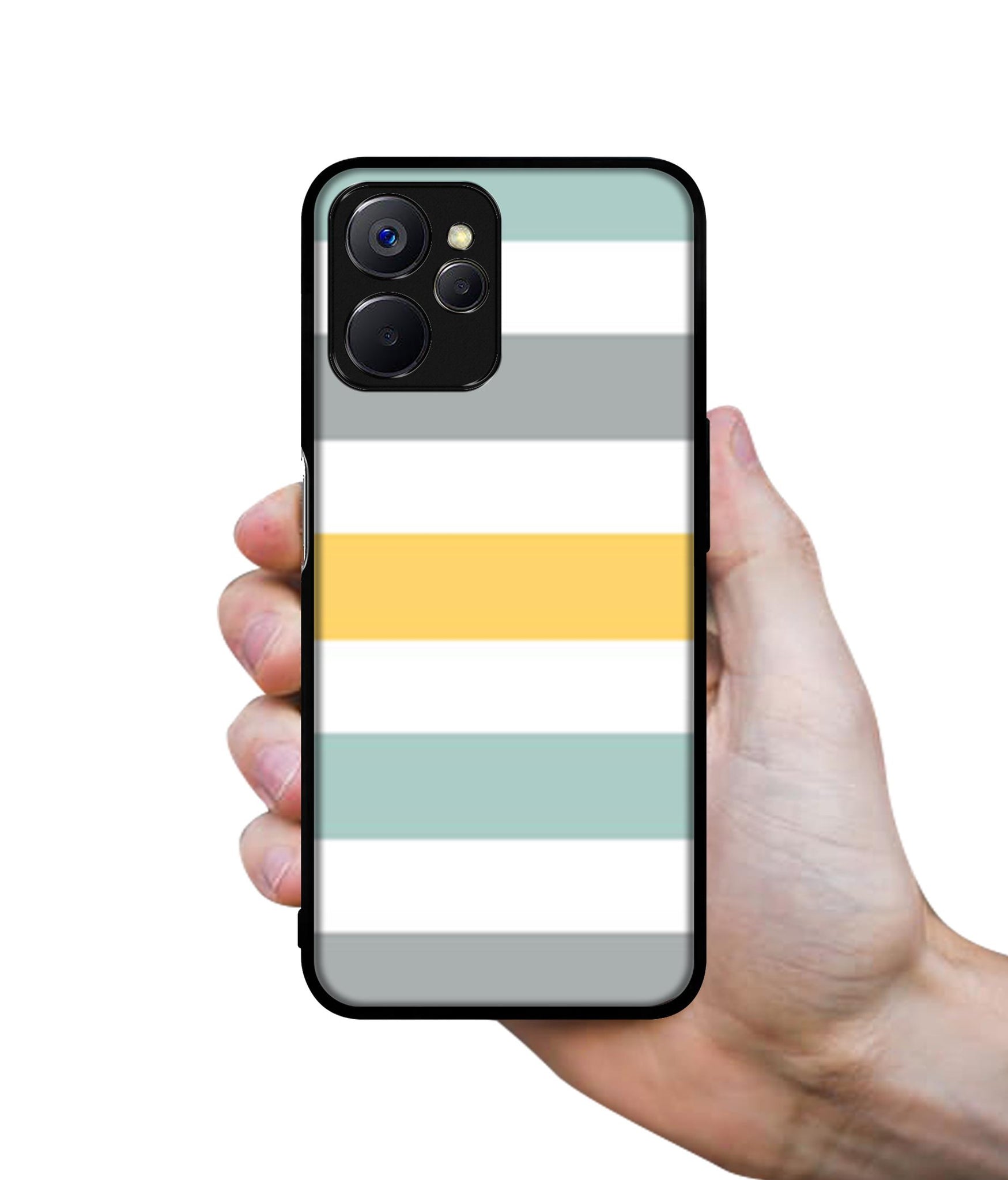 Line Texture Designer 2D Printed Back Case Cover for Realme 10 5G