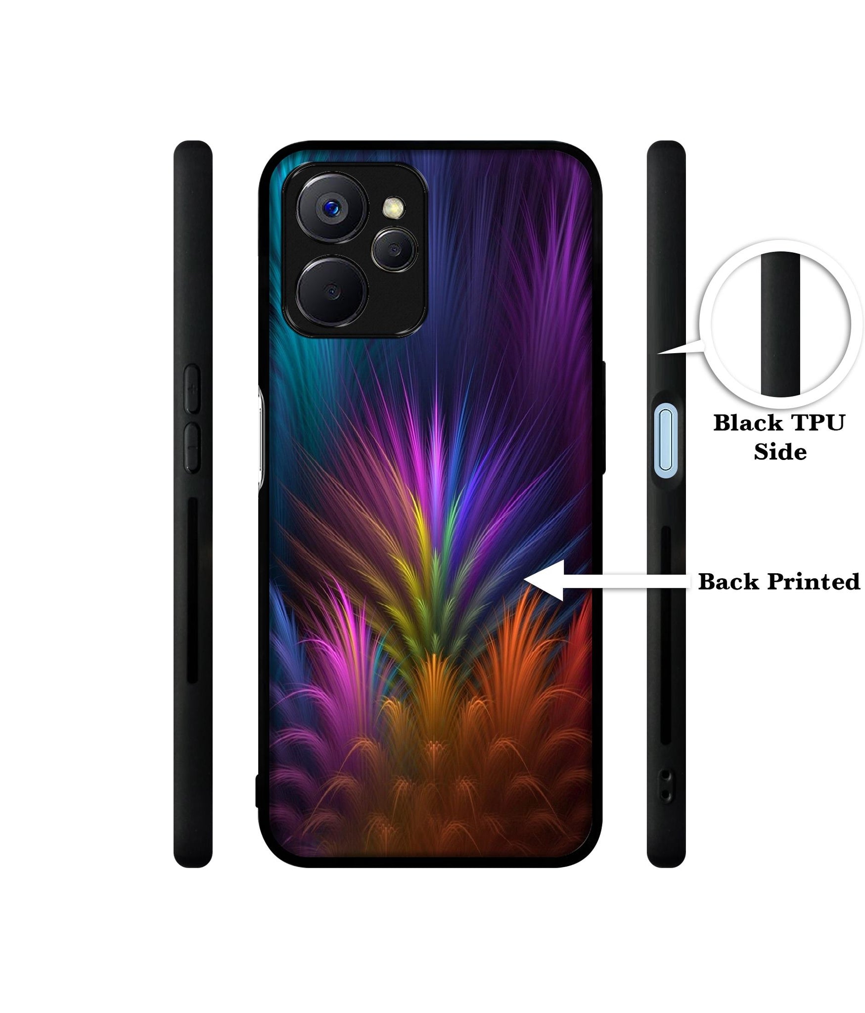 Multicoloured Designer 2D Printed Back Case Cover for Realme 10 5G