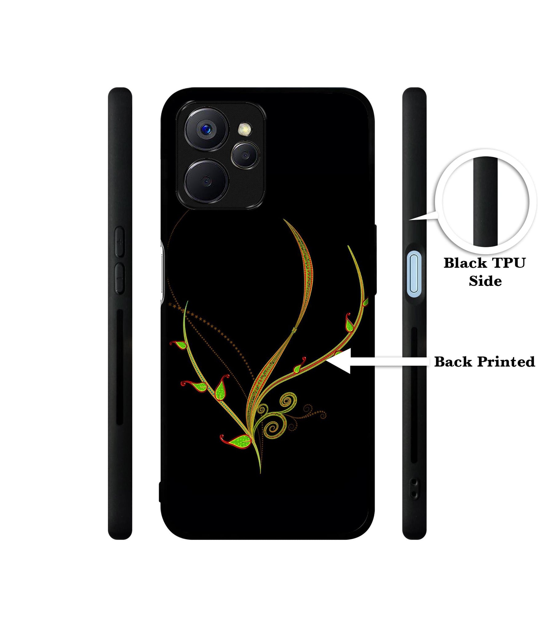 Yellow Pattern Designer 2D Printed Back Case Cover for Realme 10 5G