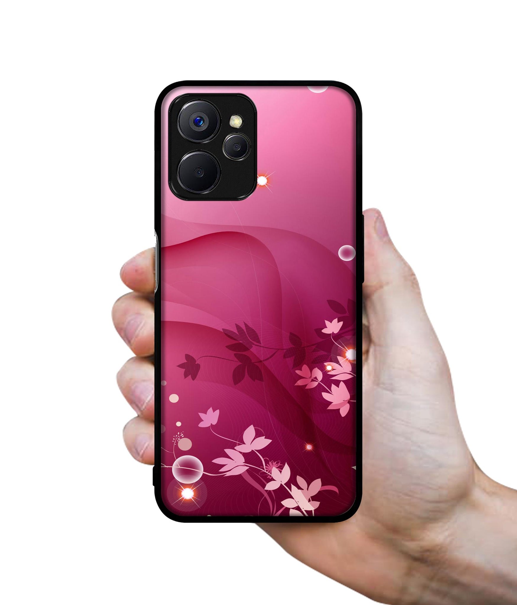 Pink Abstract Designer 2D Printed Back Case Cover for Realme 10 5G