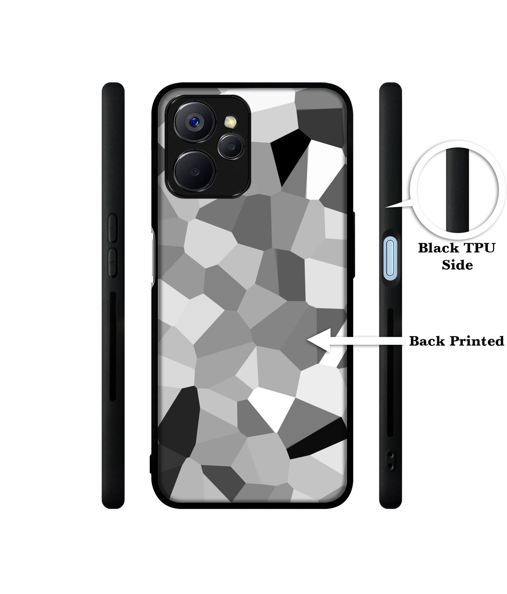 Black & White Mathematical Shape Designer 2D Printed Back Case Cover for Realme 10 5G
