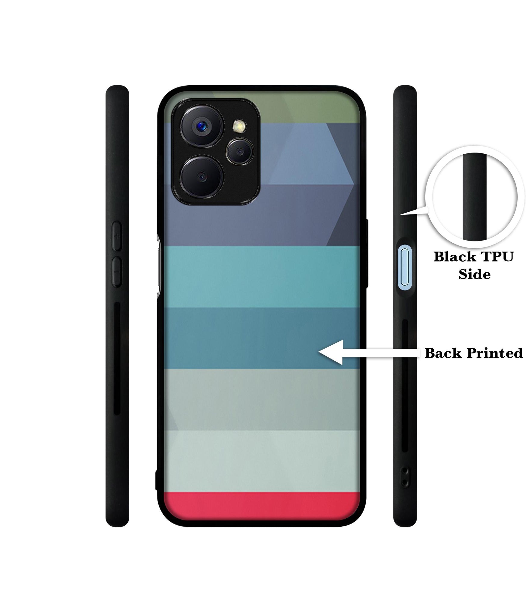 Colorful Lines Designer 2D Printed Back Case Cover for Realme 10 5G