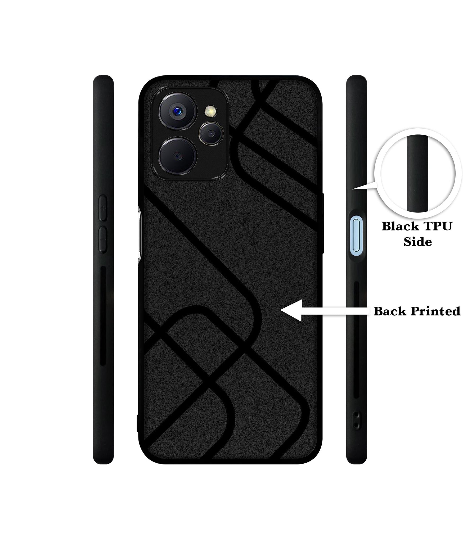 Zig / Zag Black Line Designer 2D Printed Back Case Cover for Realme 10 5G