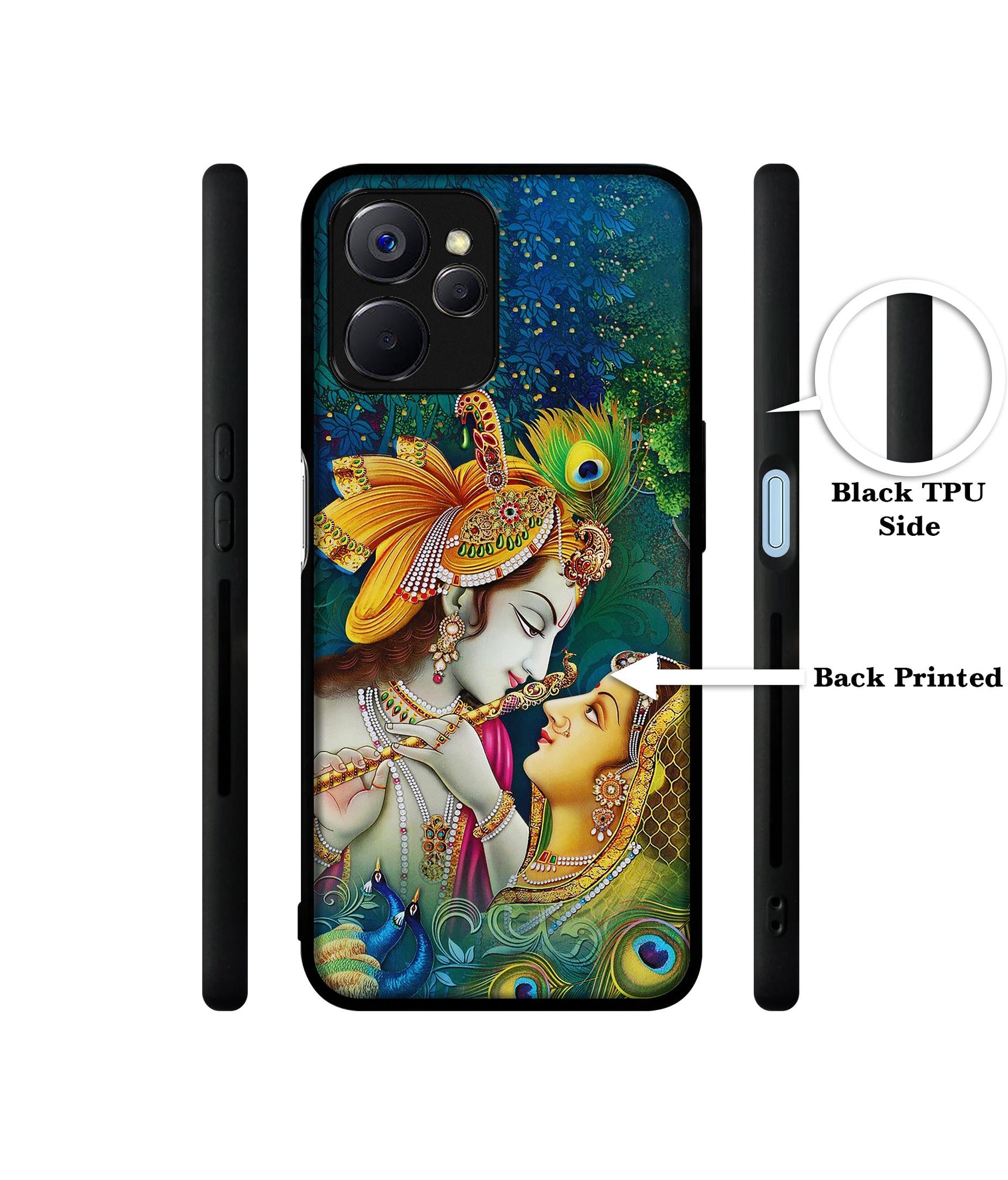 Radha Kishan Love Designer 2D Printed Back Case Cover for Realme 10 5G