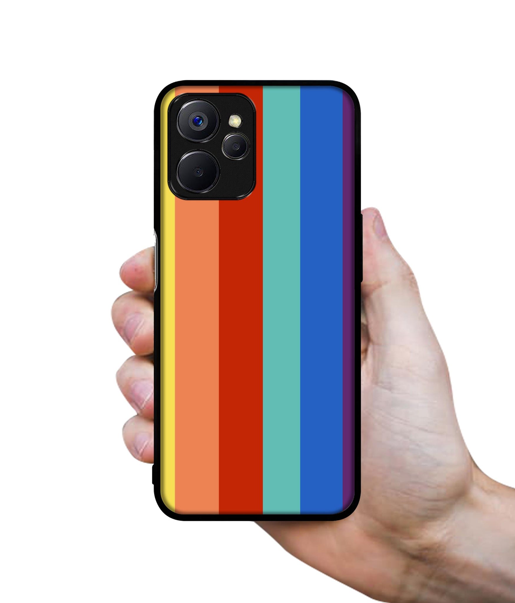 Rainbow Colors Designer 2D Printed Back Case Cover for Realme 10 5G