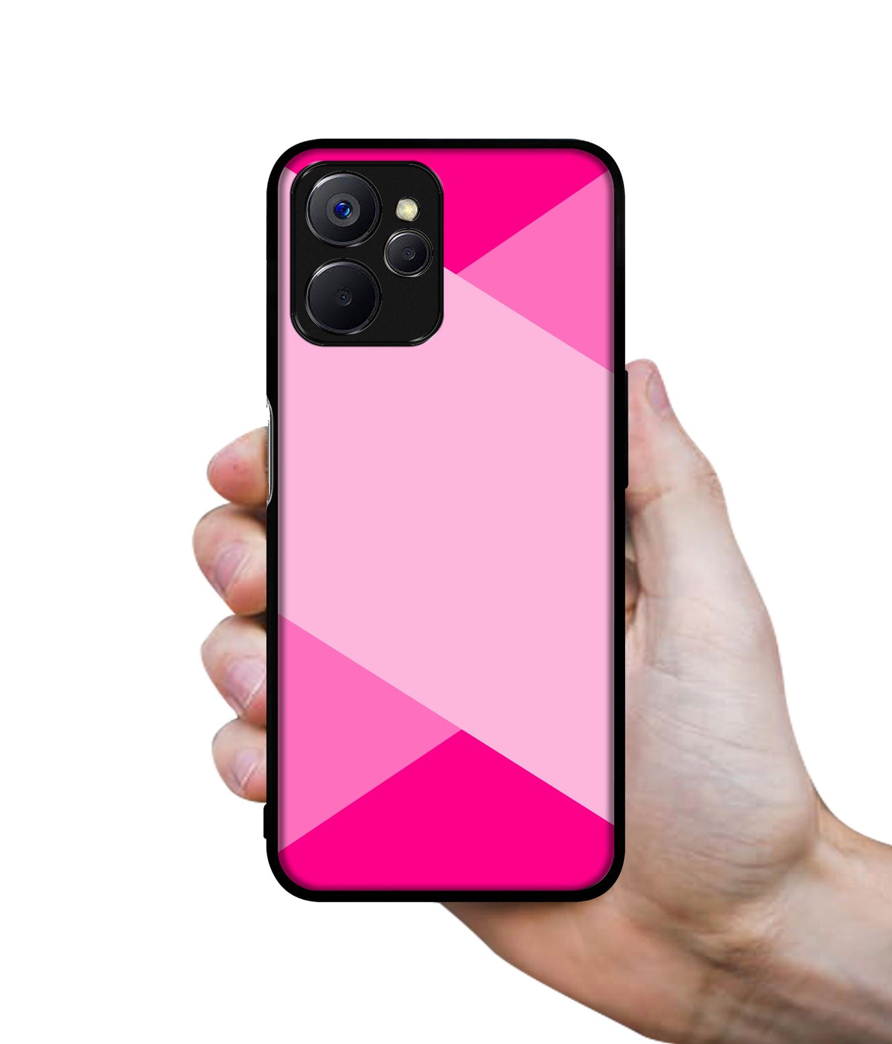 Pink Cross Vector Designer 2D Printed Back Case Cover for Realme 10 5G