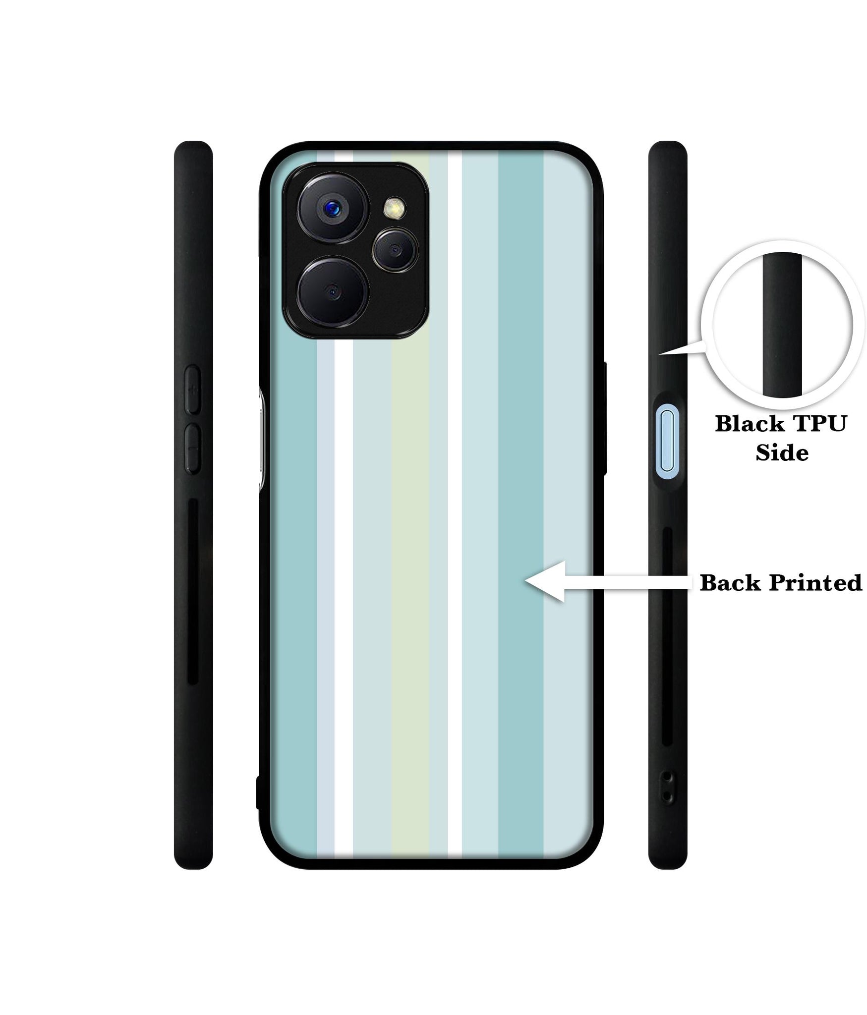 Light Green Stripes Designer 2D Printed Back Case Cover for Realme 10 5G