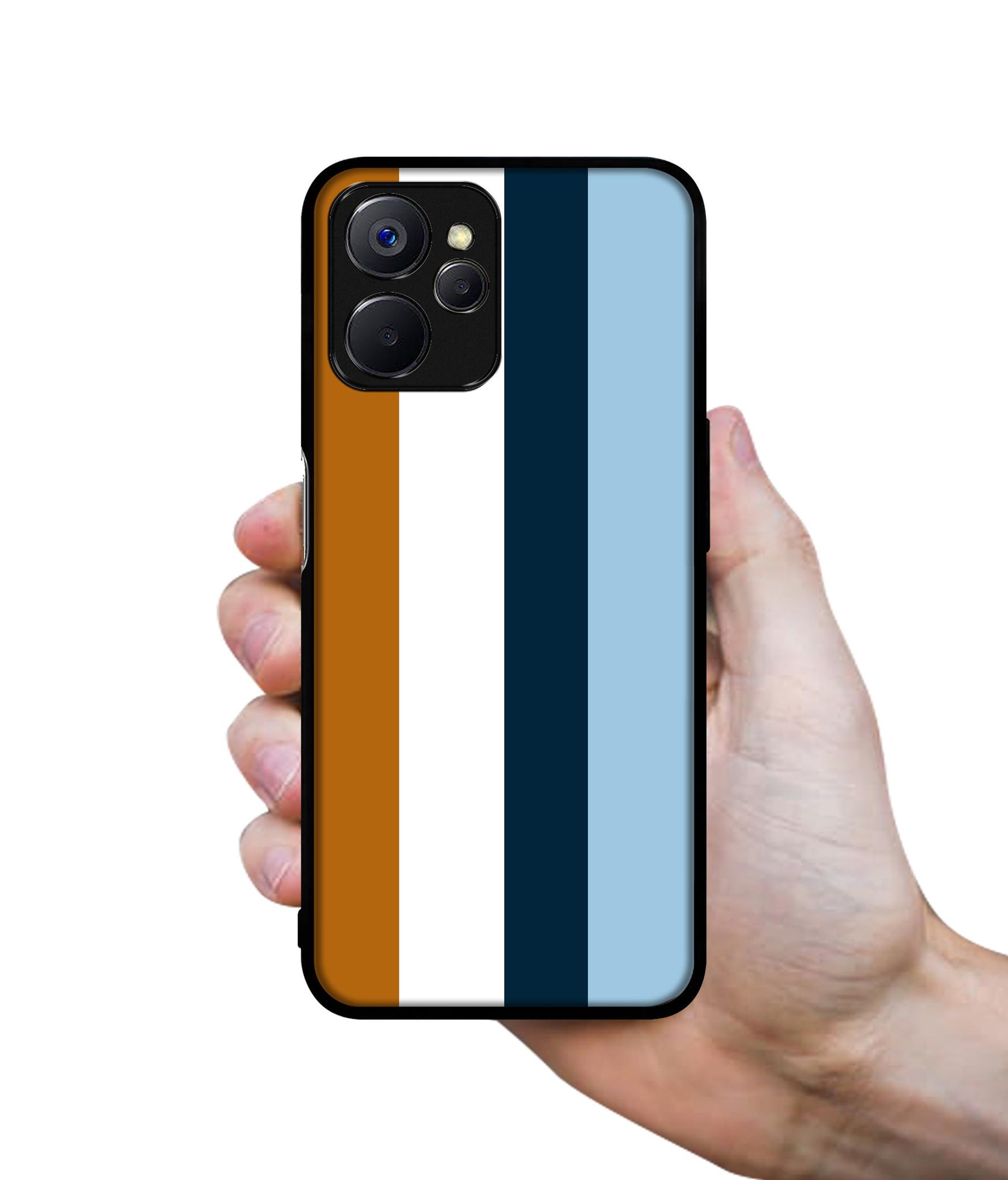 Color Stripes Designer 2D Printed Back Case Cover for Realme 10 5G