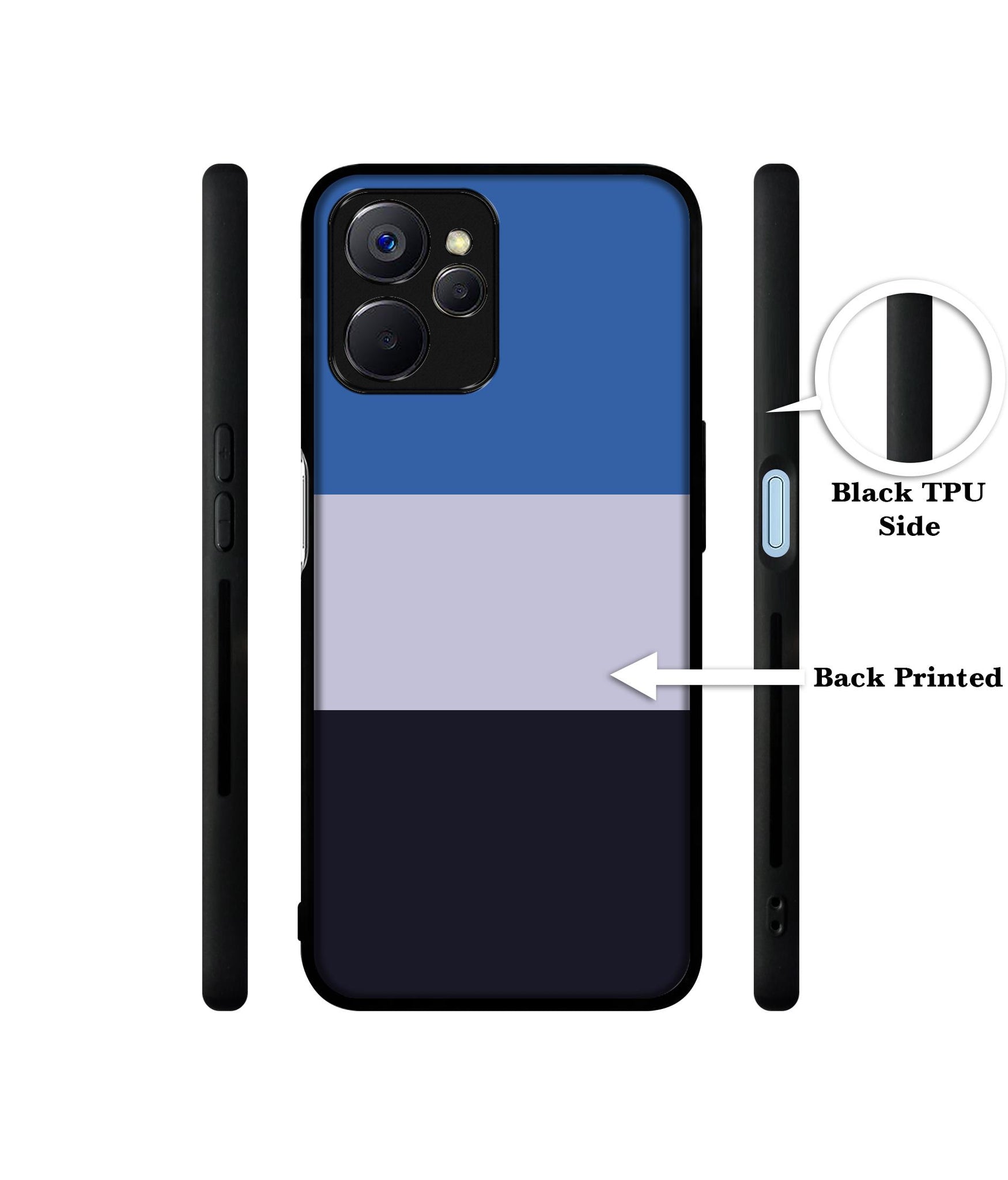 Three Color Stripes Designer 2D Printed Back Case Cover for Realme 10 5G