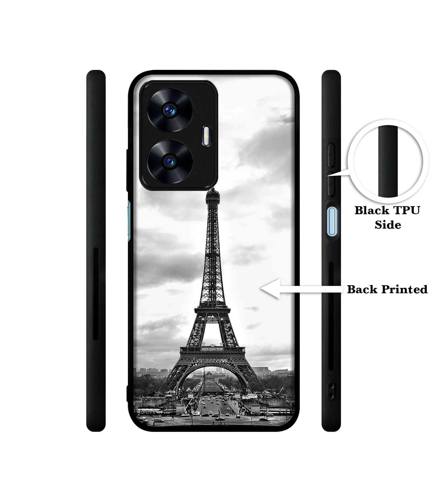 Eiffel Tower Designer 2D Printed Back Case Cover for Realme C55 4G / Narzo N55 4G