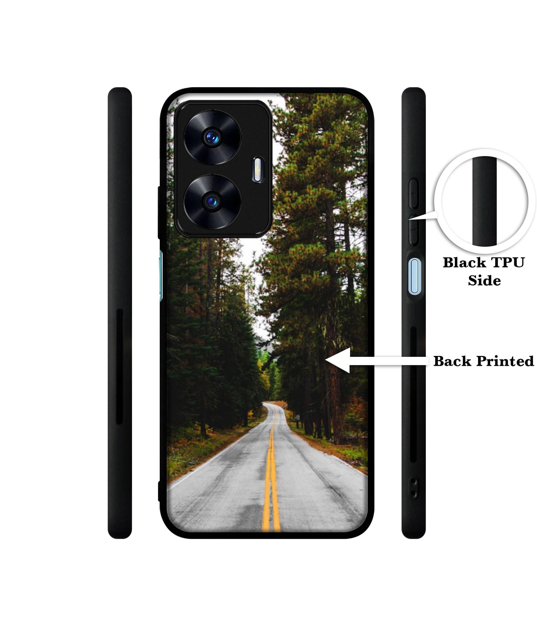 Road Photo Designer 2D Printed Back Case Cover for Realme C55 4G / Narzo N55 4G