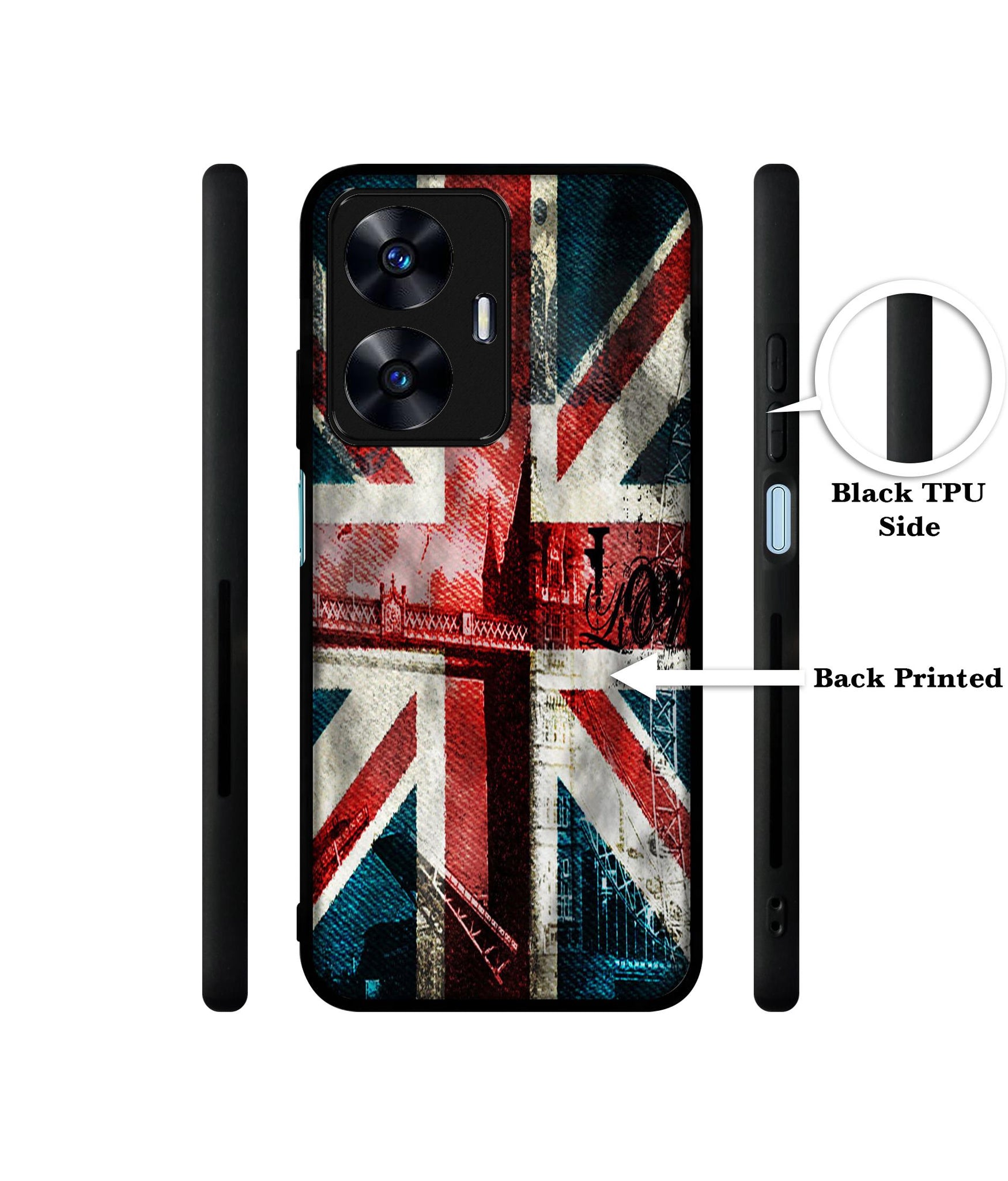 London Flag wallpaper Designer 2D Printed Back Case Cover for Realme C55 4G / Narzo N55 4G