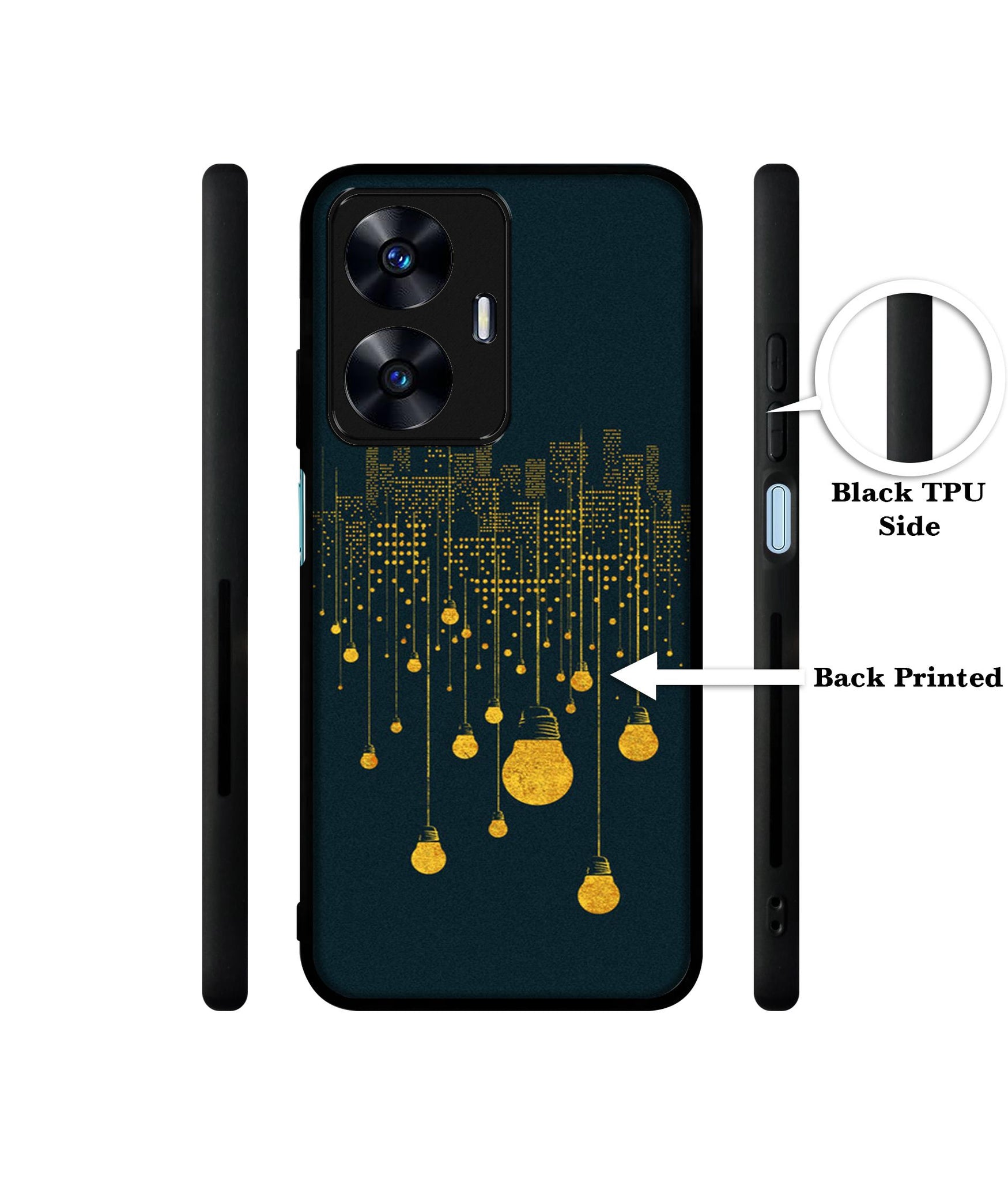 City Light Pattern Designer 2D Printed Back Case Cover for Realme C55 4G / Narzo N55 4G